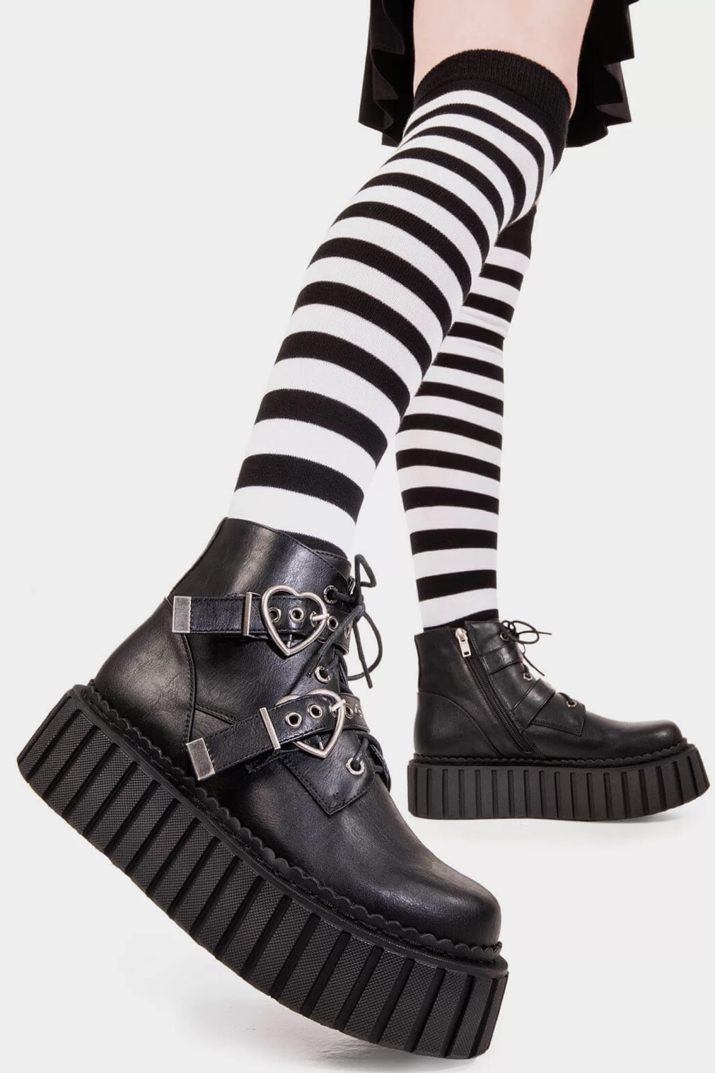 lamodawebsite Cheville*Almost Lover Chunky Ankle Creeper Boots