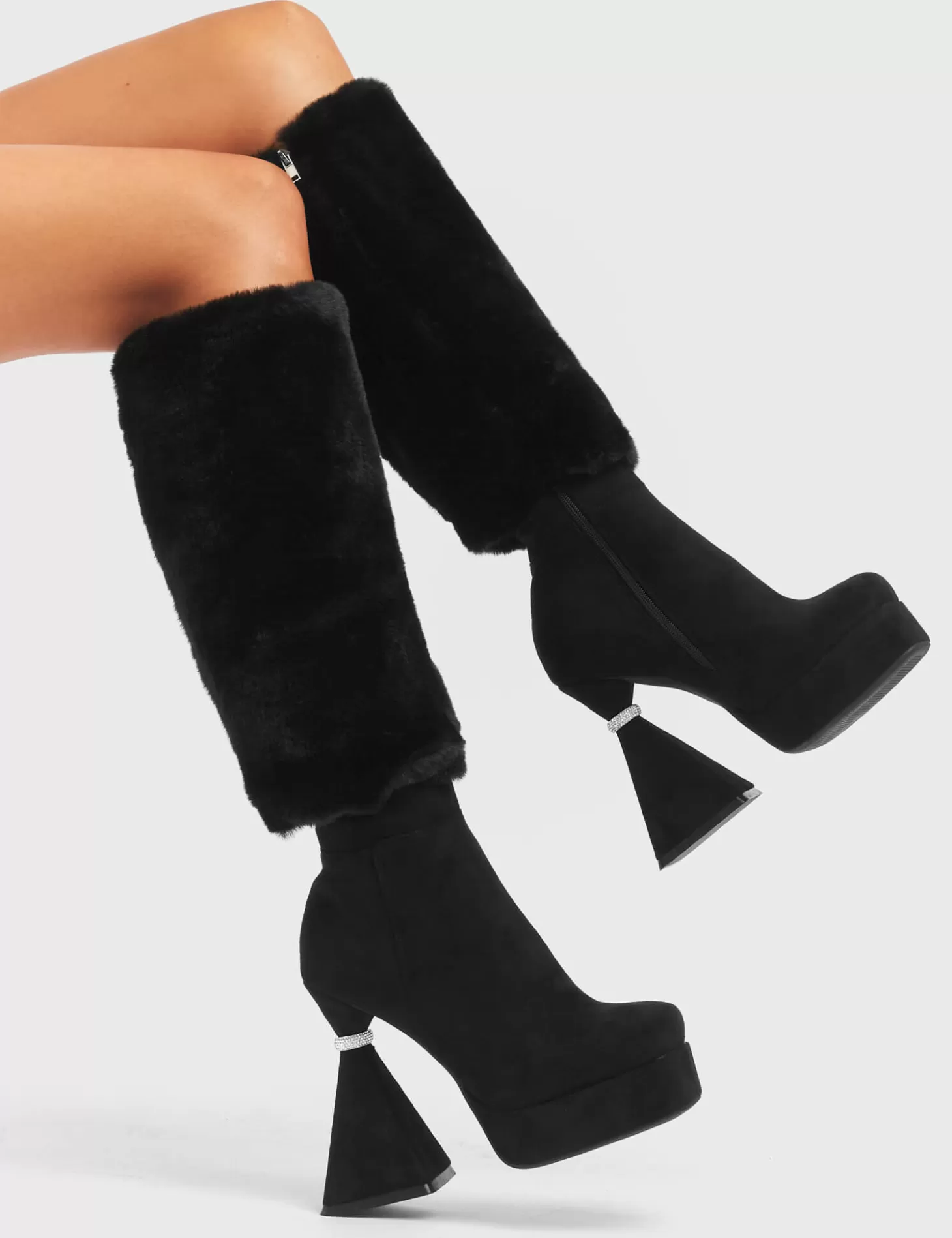 LAMODA Genou Haut*Ambitious Platform Knee High Boots