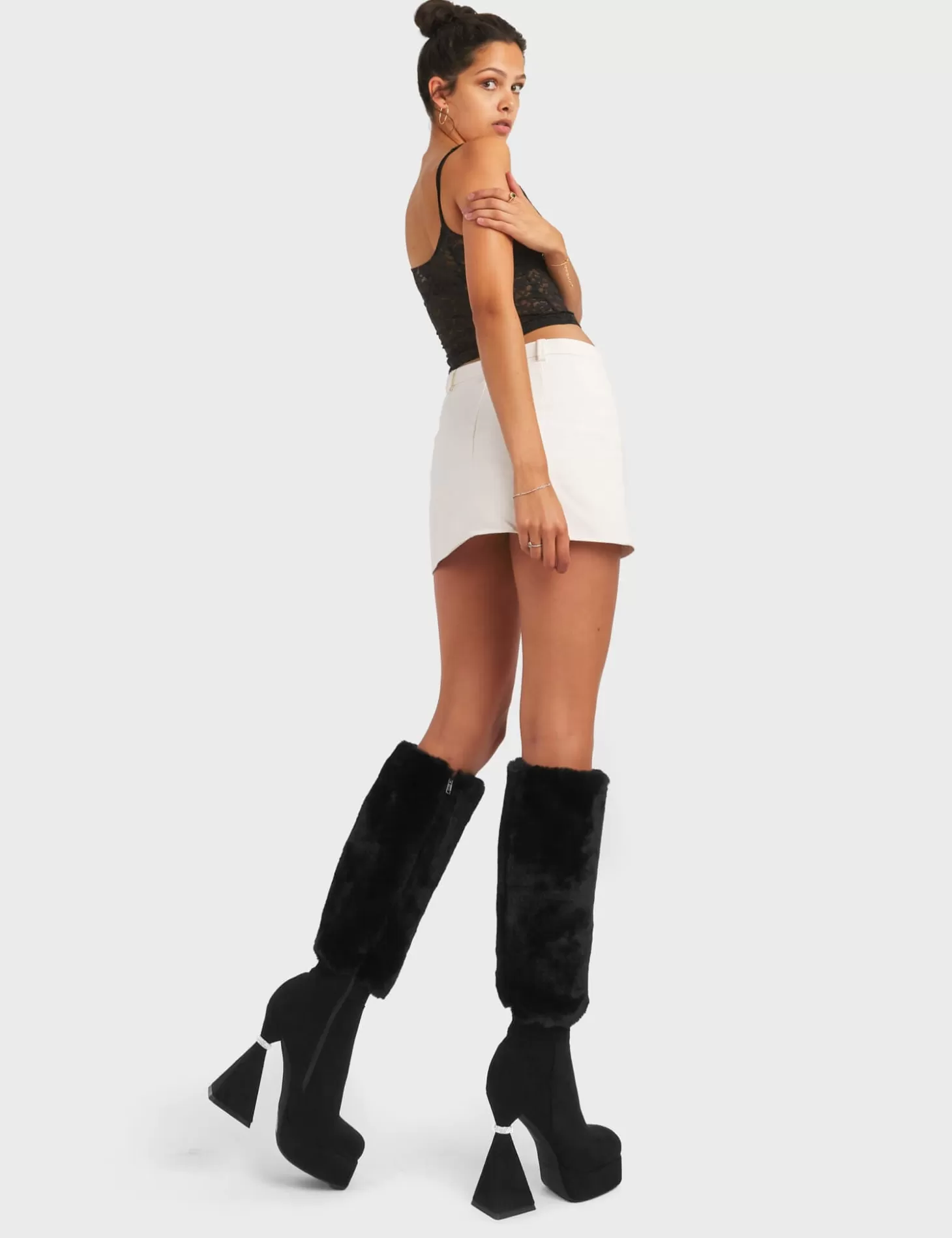 LAMODA Genou Haut*Ambitious Platform Knee High Boots