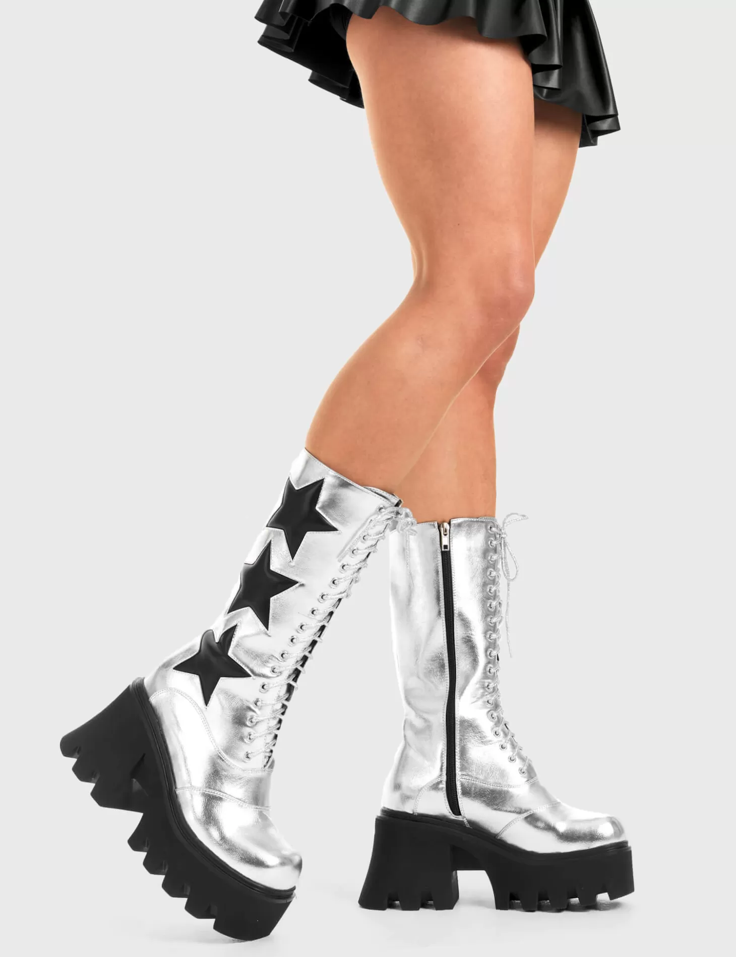 lamodawebsite Veau*Big League Chunky Platform Calf Boots