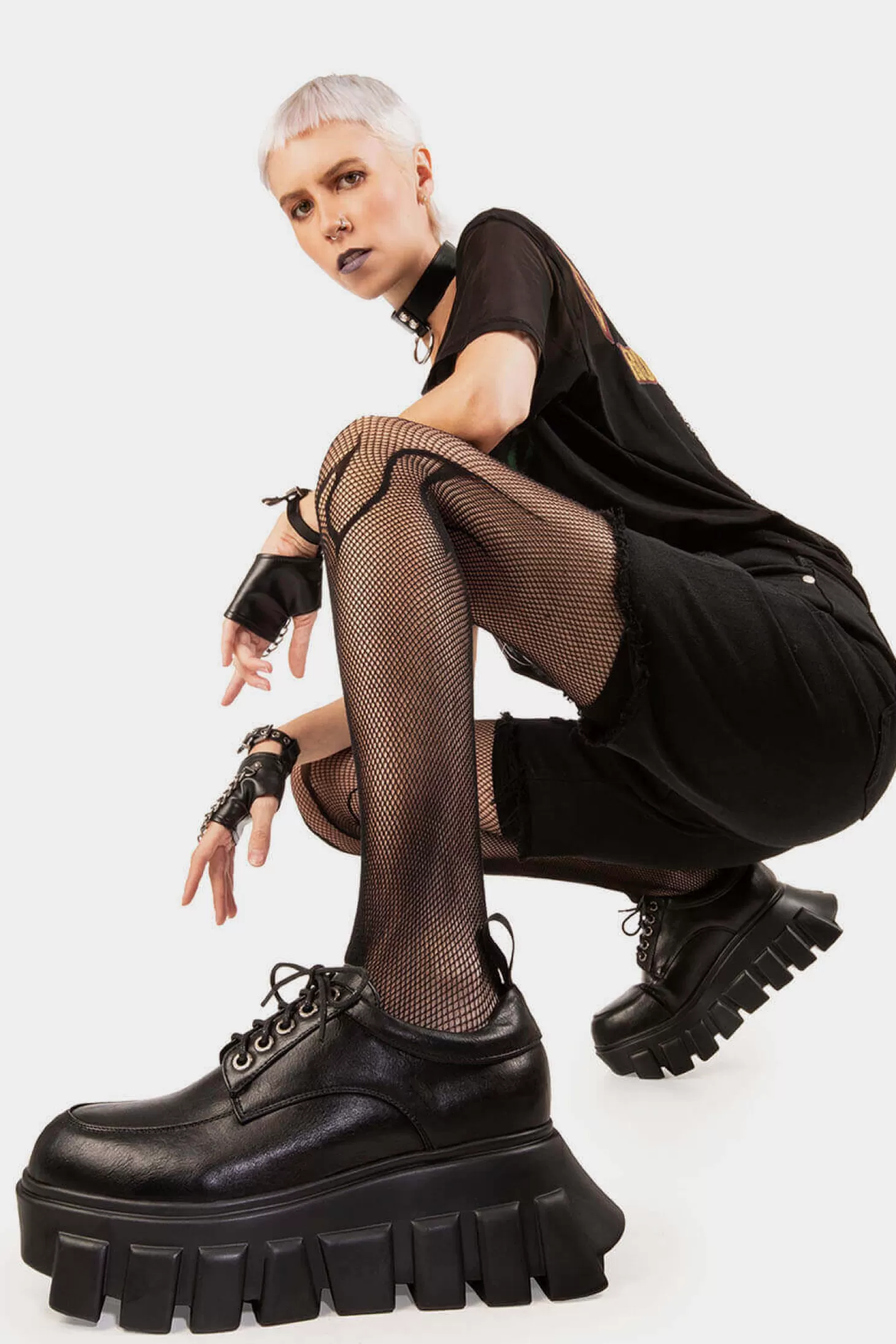 lamodawebsite Baskets*Black Hole Chunky Platform Sneakers
