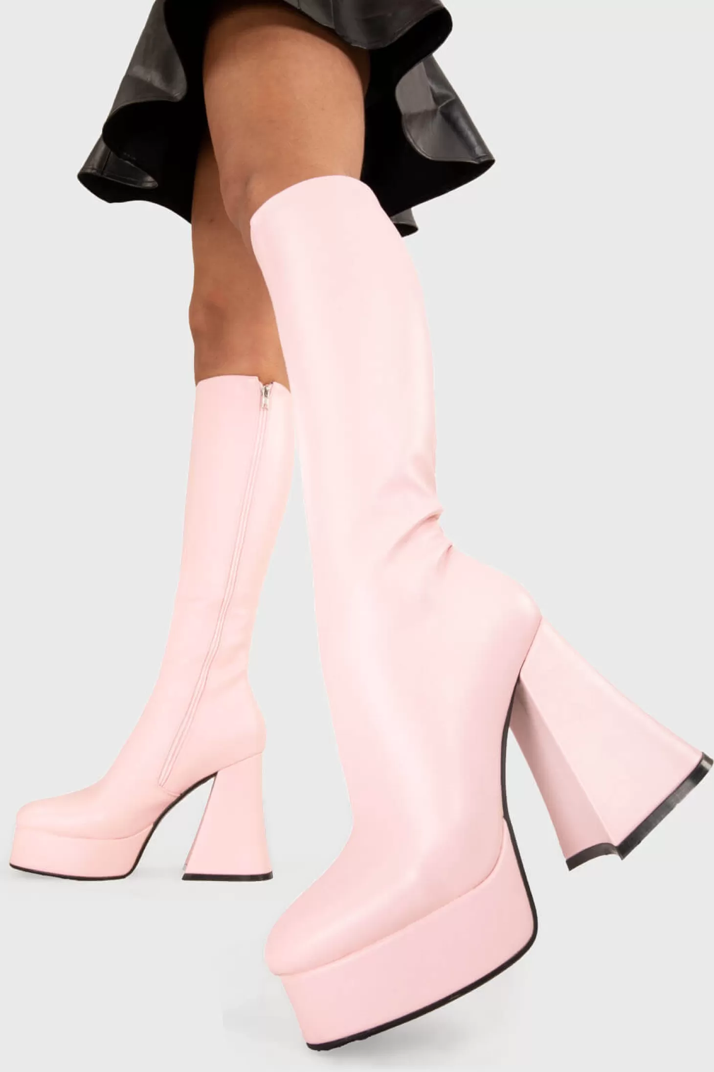 lamodawebsite Genou Haut*Black Swan Platform Knee High Boots