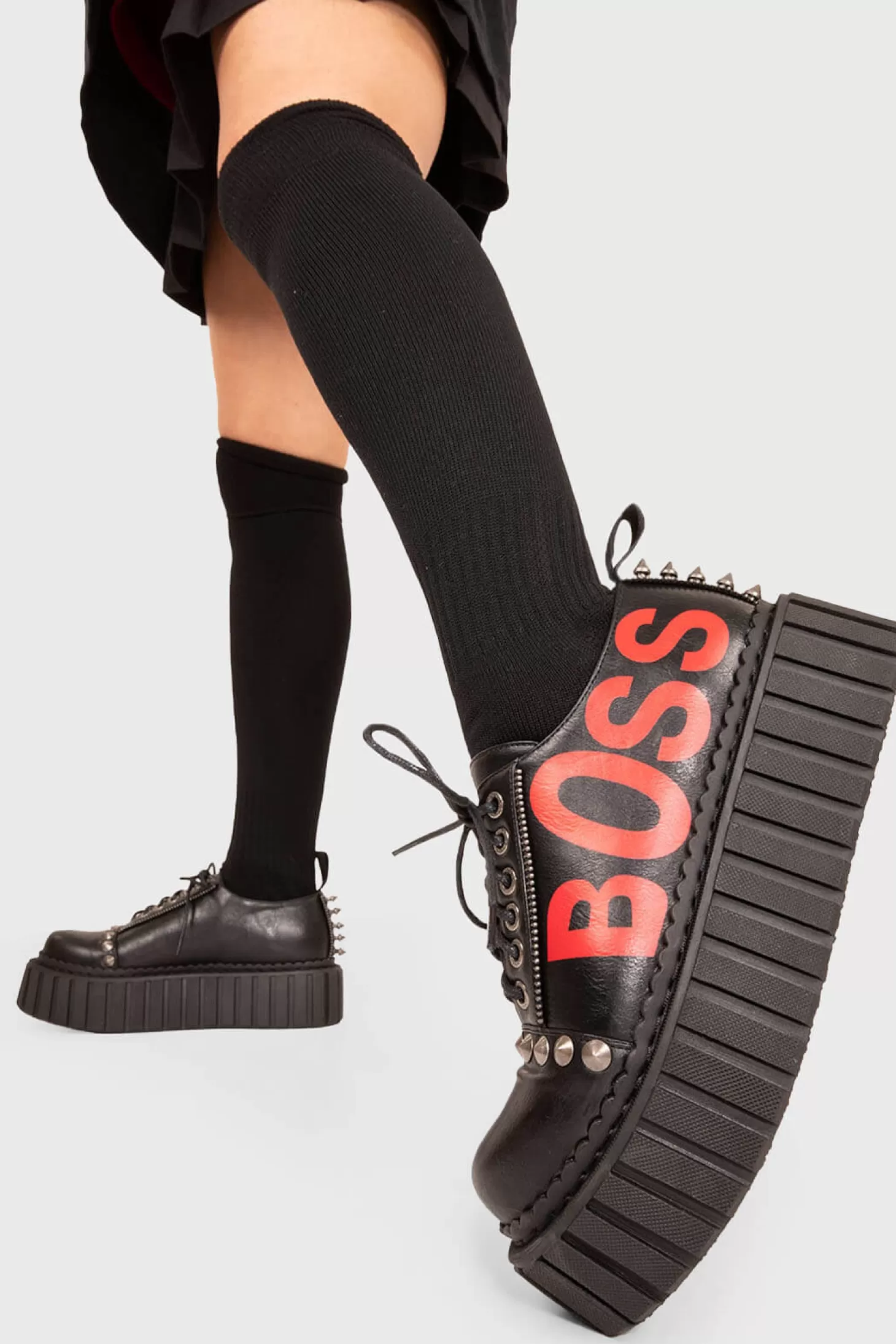 lamodawebsite Epais*Boss Babe Chunky Creeper Shoes
