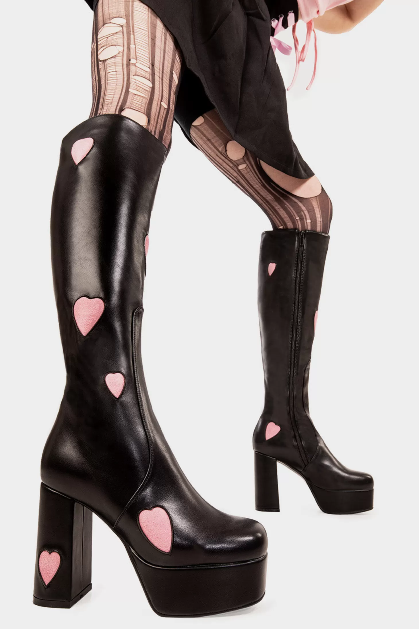 lamodawebsite Genou Haut*Candyfloss Love Platform Knee High Boots