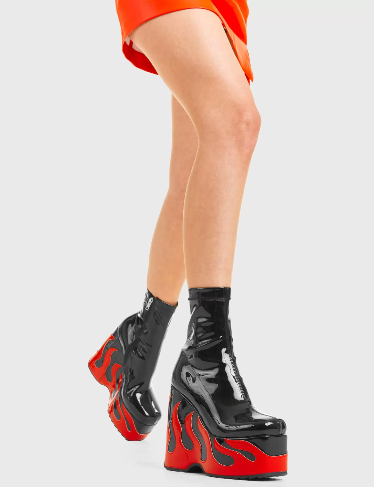 LAMODA Cheville*Chaos Calls Chunky Platform Ankle Boots