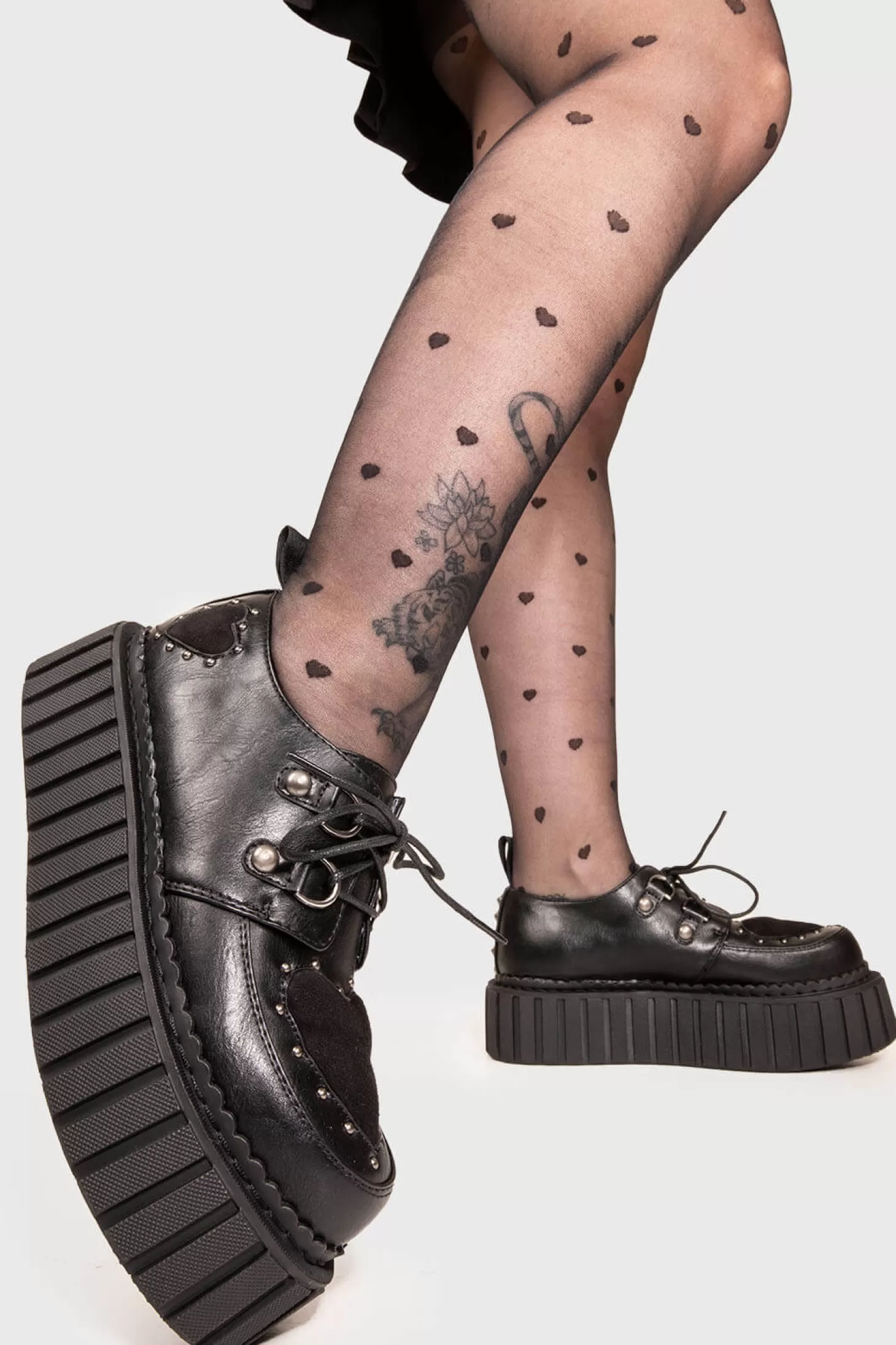 lamodawebsite Epais*Cryptic Love Chunky Creeper Shoes