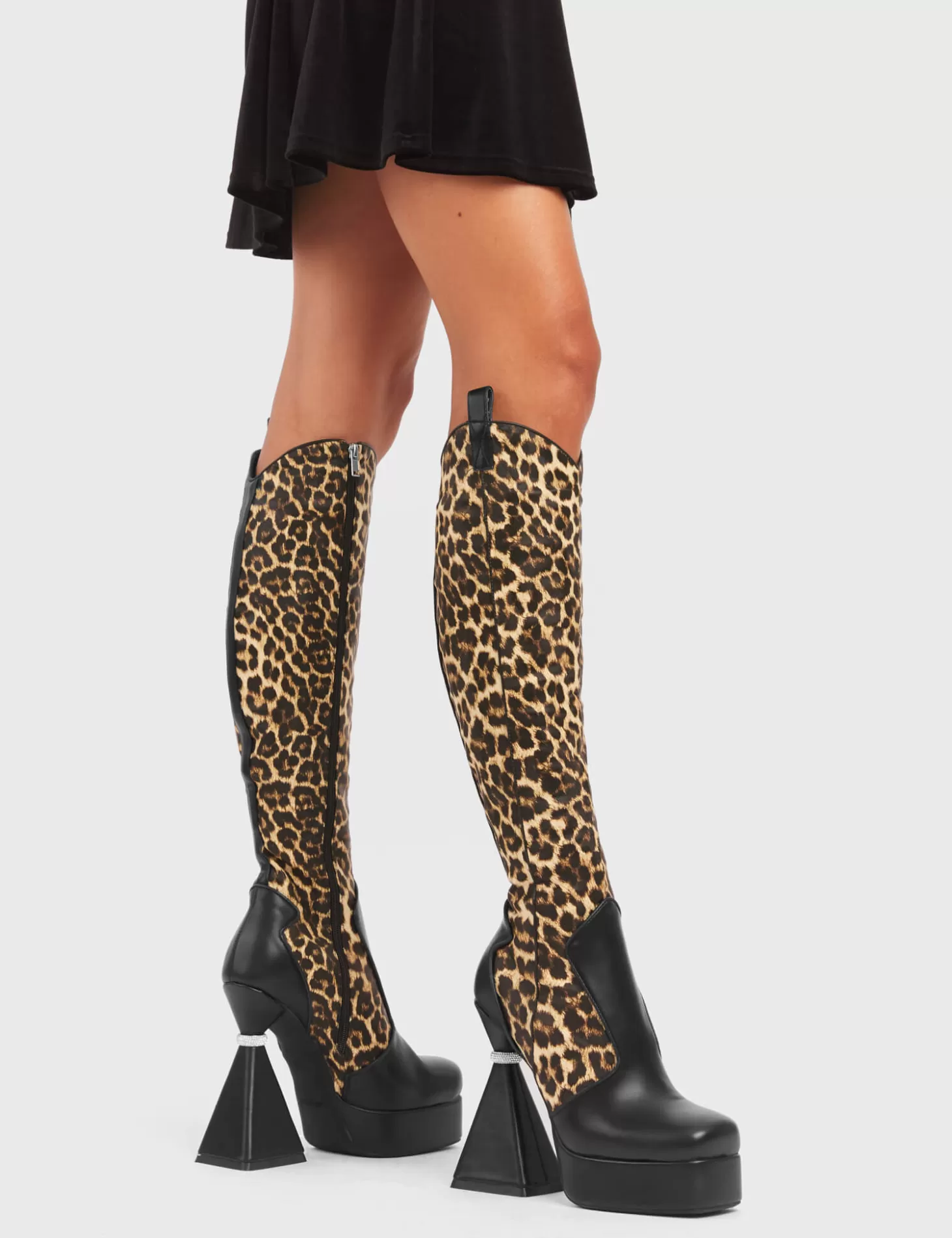 LAMODA Genou Haut*Curious Platform Knee High Boots