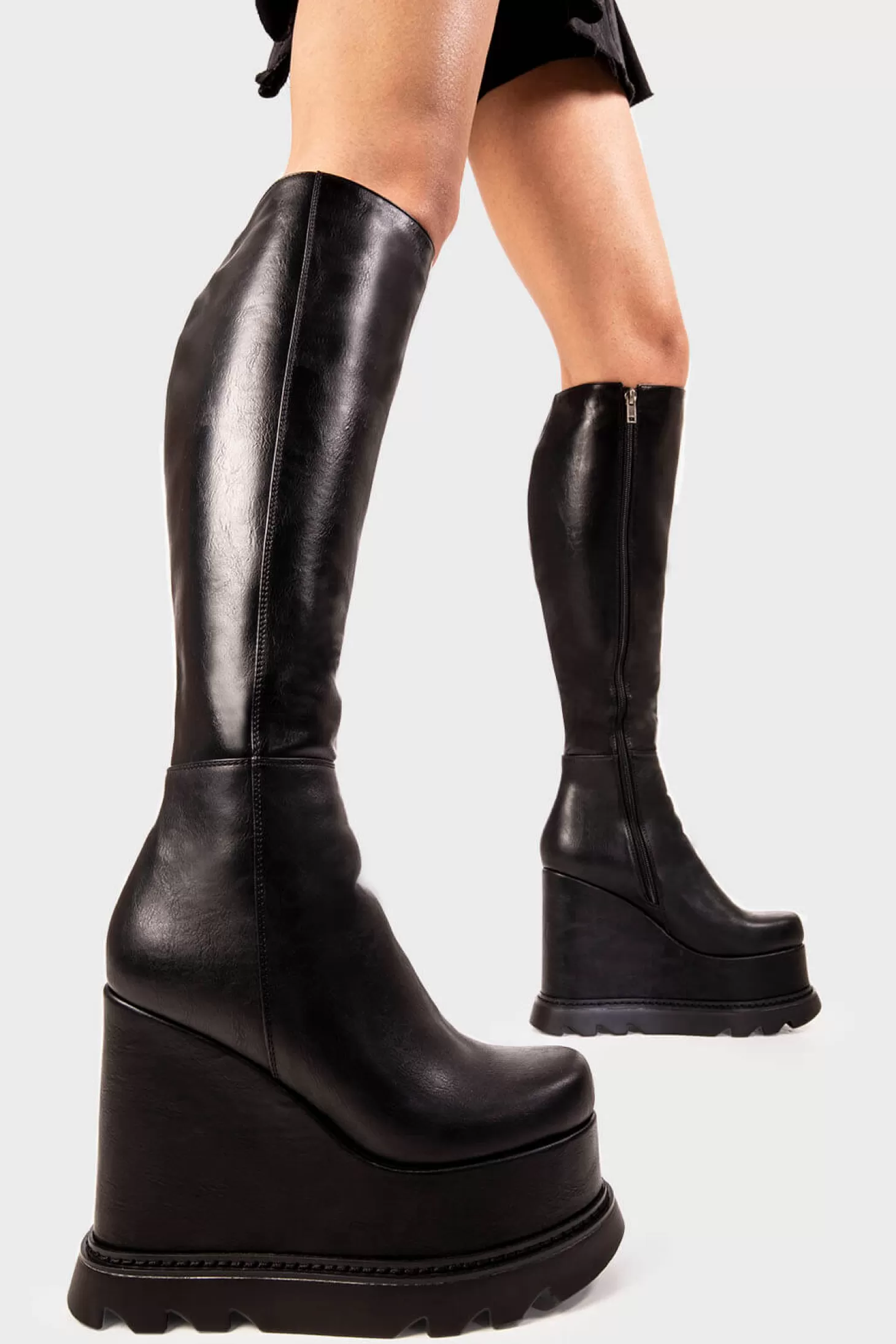 lamodawebsite Genou Haut*Deep Seas Chunky Platform Knee High Boots