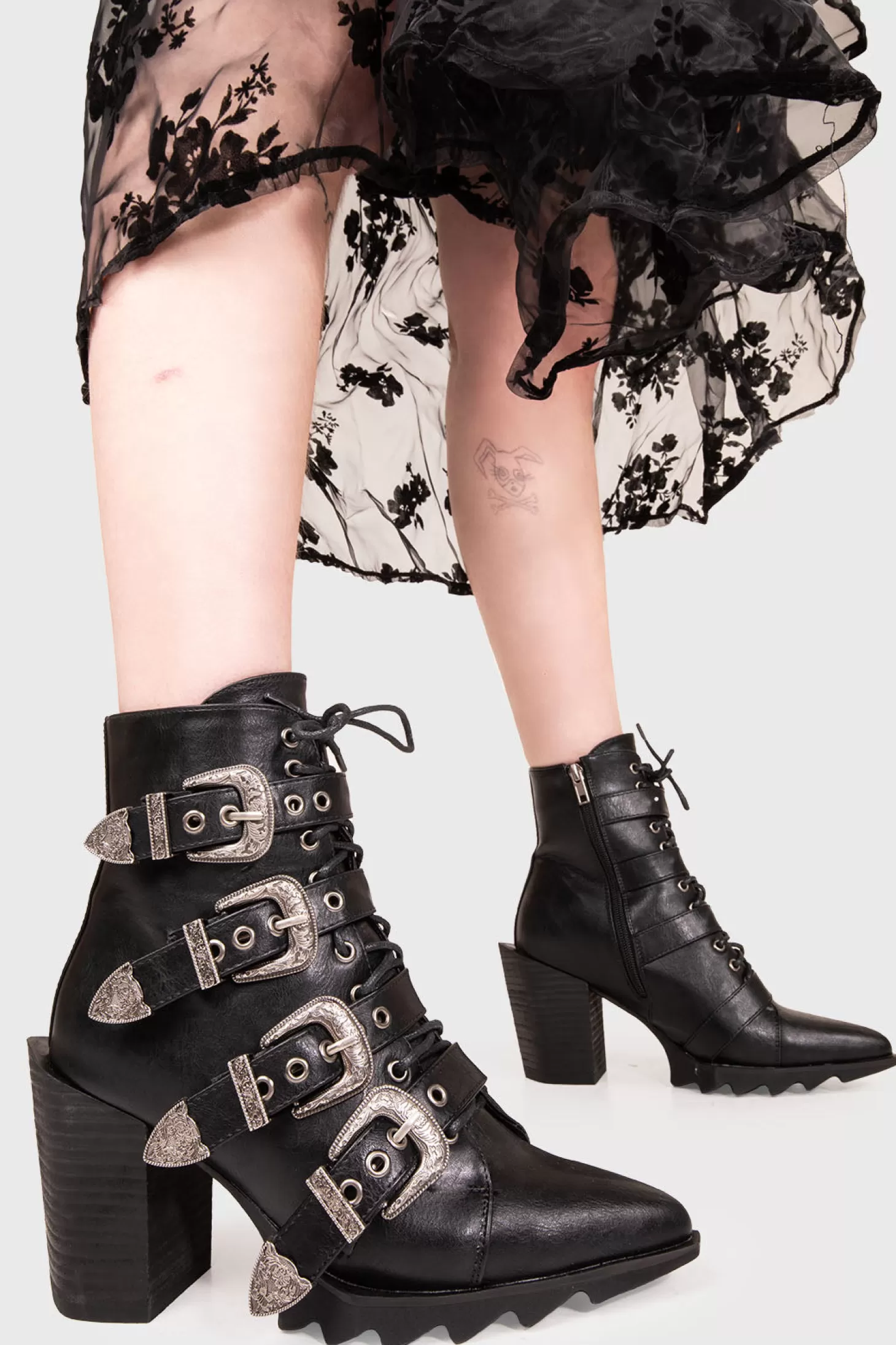 lamodawebsite Cheville*Don'T Even Western Ankle Boots
