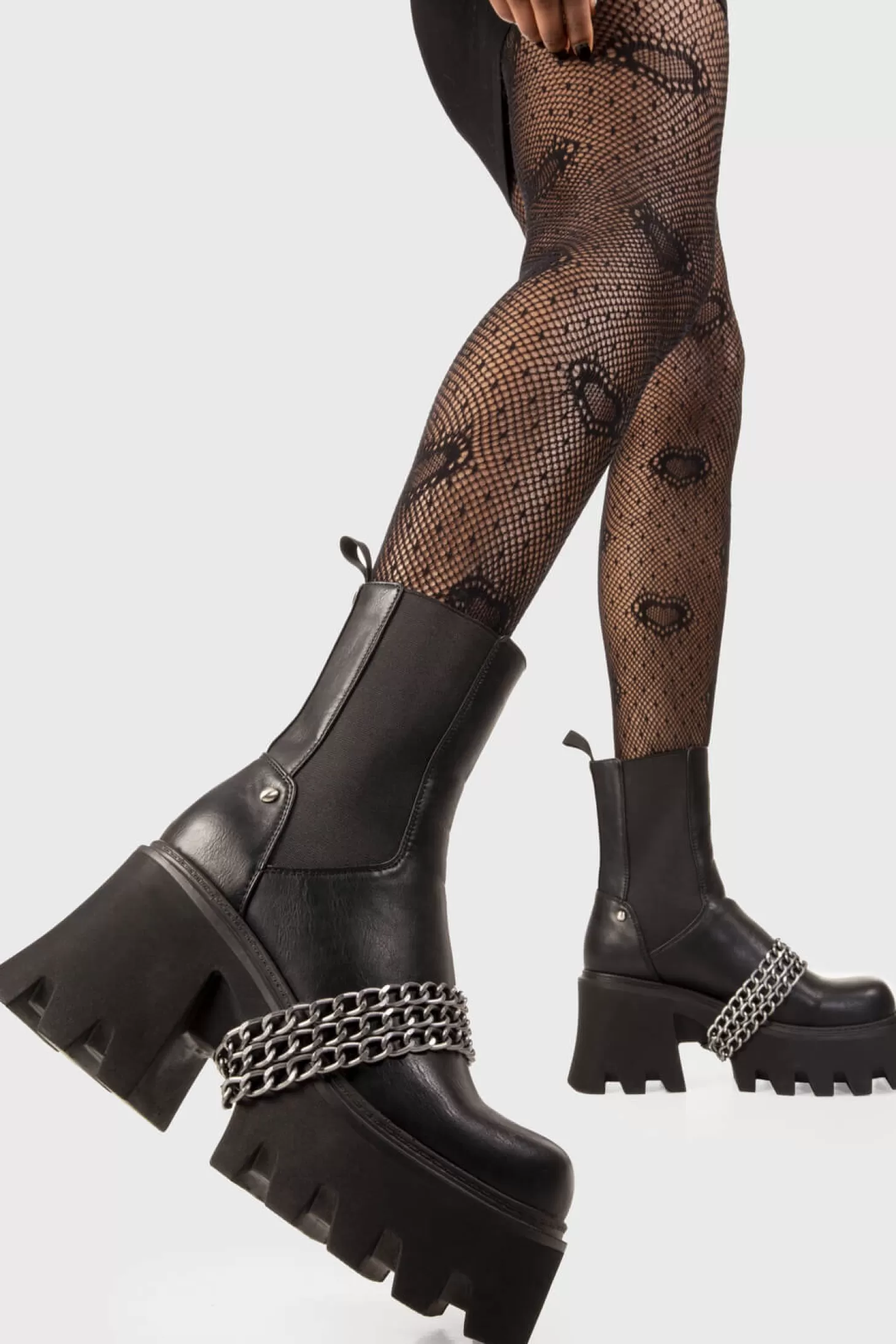 lamodawebsite Cheville*Evening Stroll Chunky Platform Ankle Boots