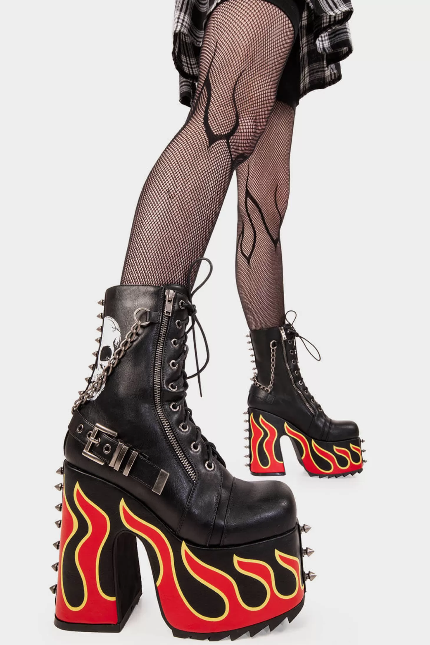 lamodawebsite Cheville*Expensive Pain Chunky Platform Ankle Boots