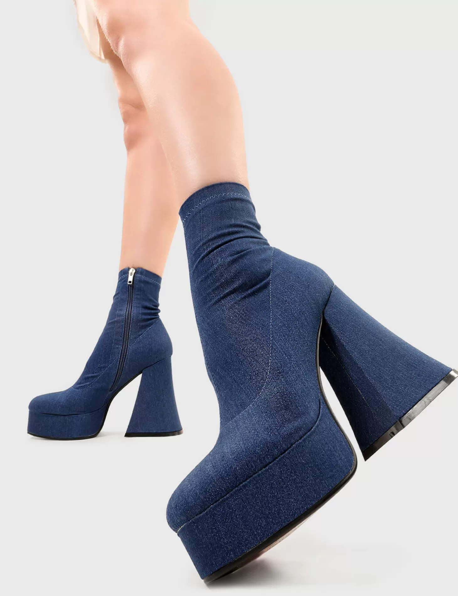 LAMODA Cheville*Fashion Killer Platform Ankle Boots