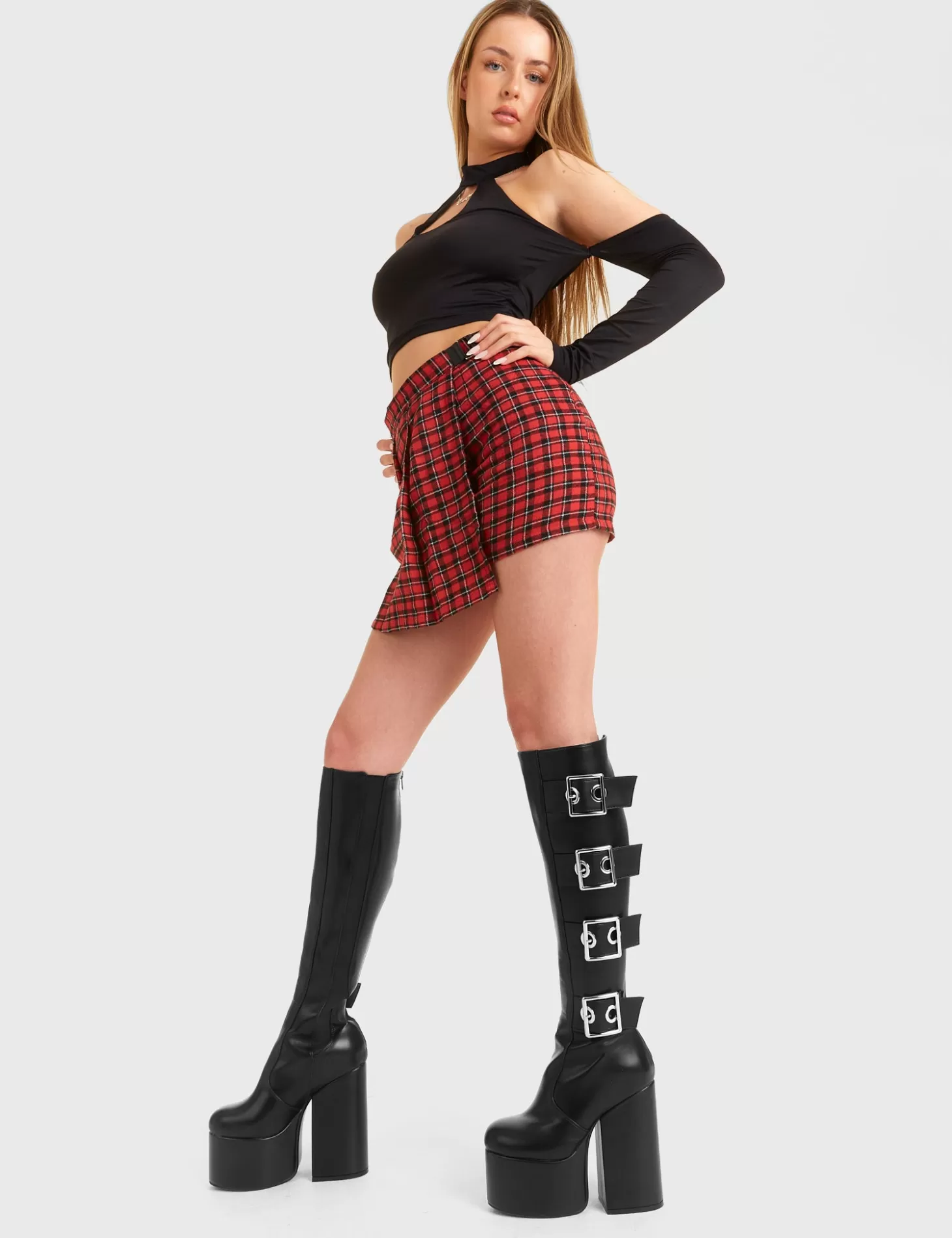 LAMODA Genou Haut*Fyp Platform Knee High Boots
