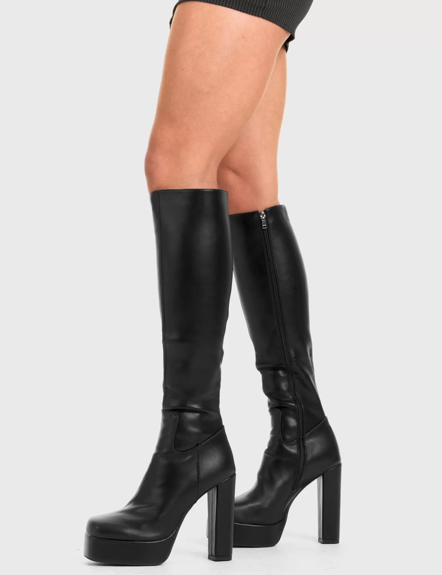LAMODA Genou Haut*Game Player Platform Knee High Boots
