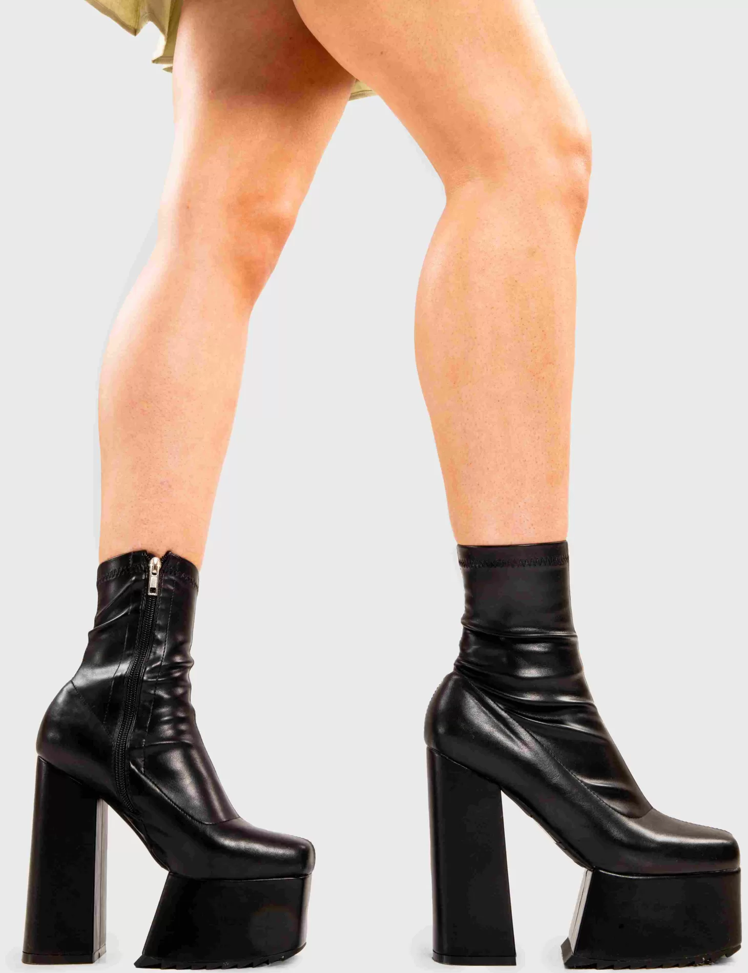 LAMODA Cheville*Get Out Platform Ankle Boots