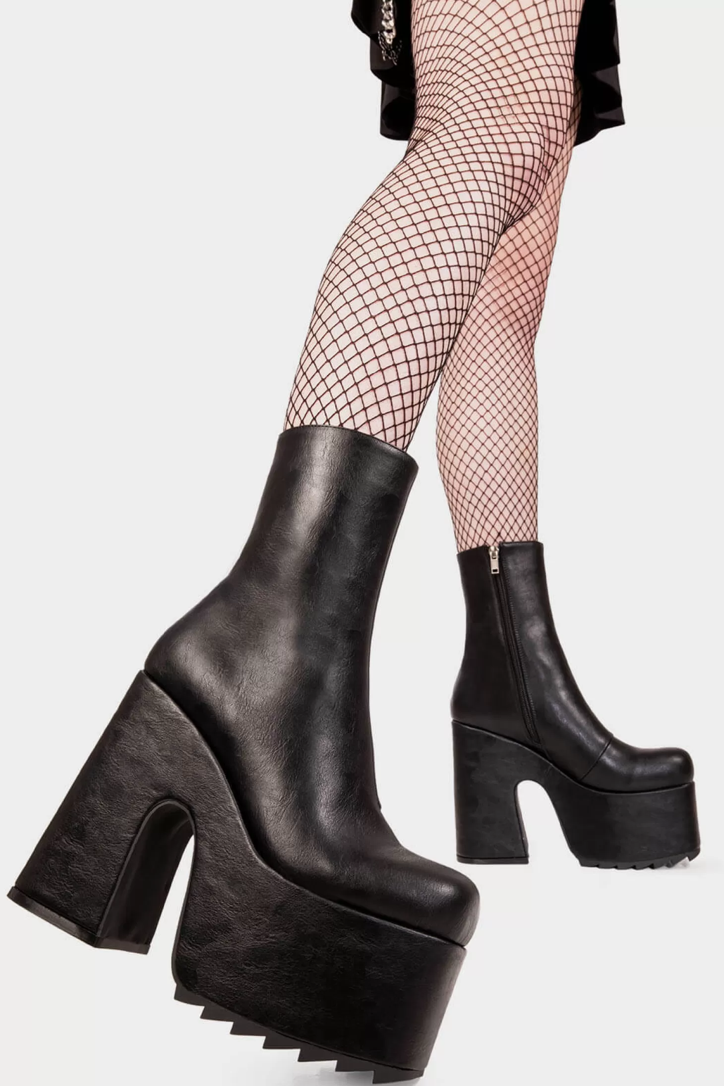 lamodawebsite Cheville*Highs And Lows Chunky Platform Ankle Boots