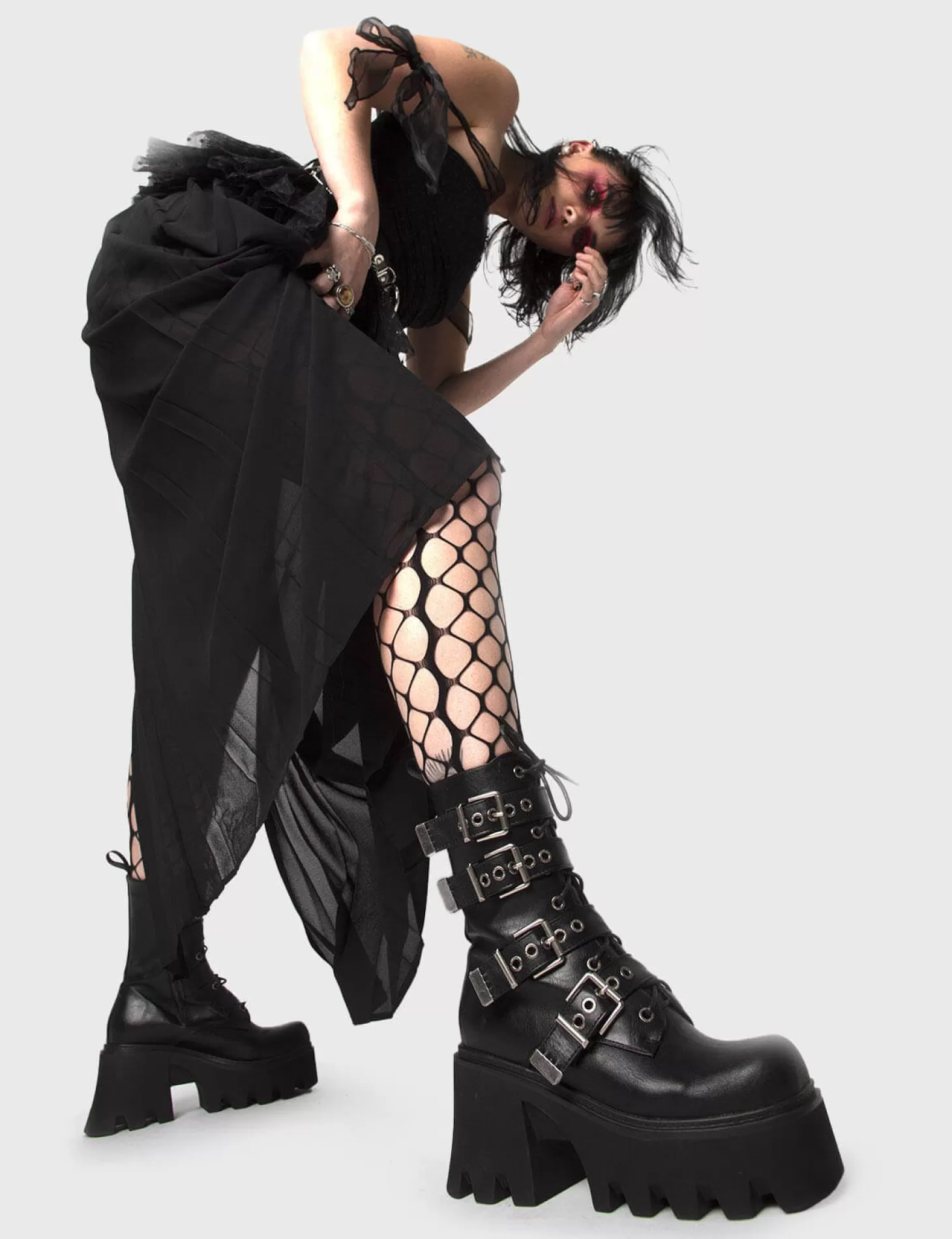 lamodawebsite Cheville*Hysteria Chunky Platform Ankle Boots