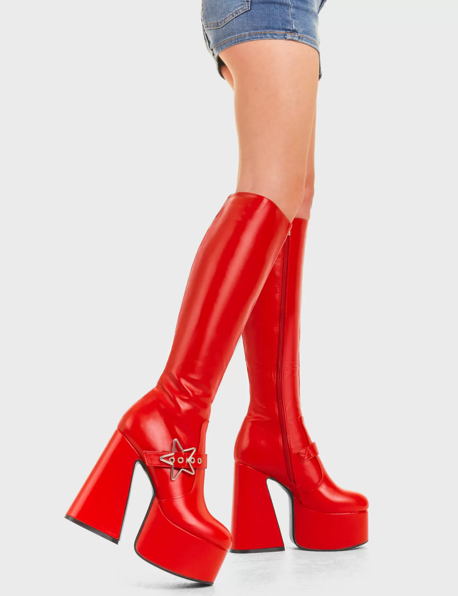 LAMODA Genou Haut*I'M Your Star Platform Knee High Boots