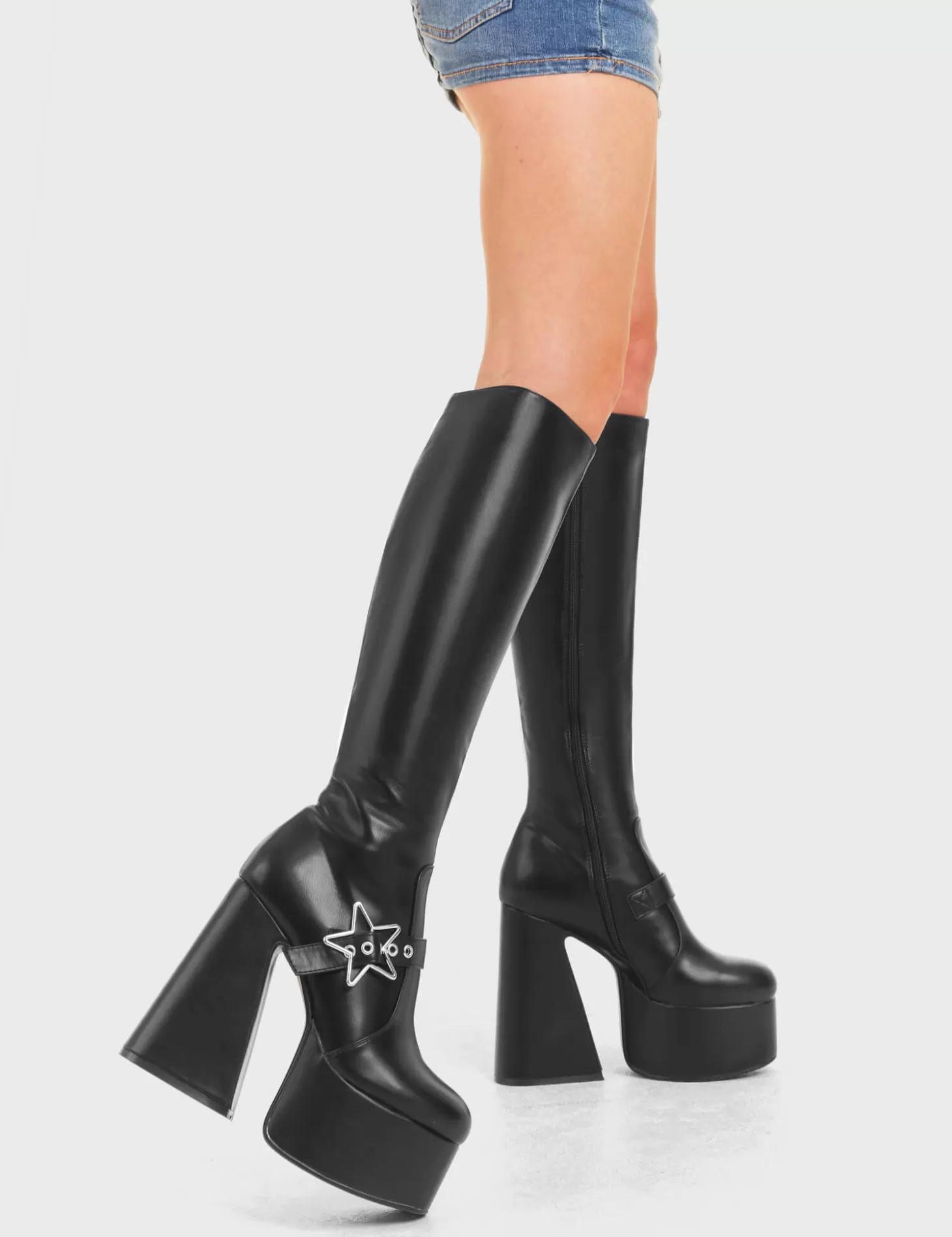 LAMODA Genou Haut*I'M Your Star Platform Knee High Boots
