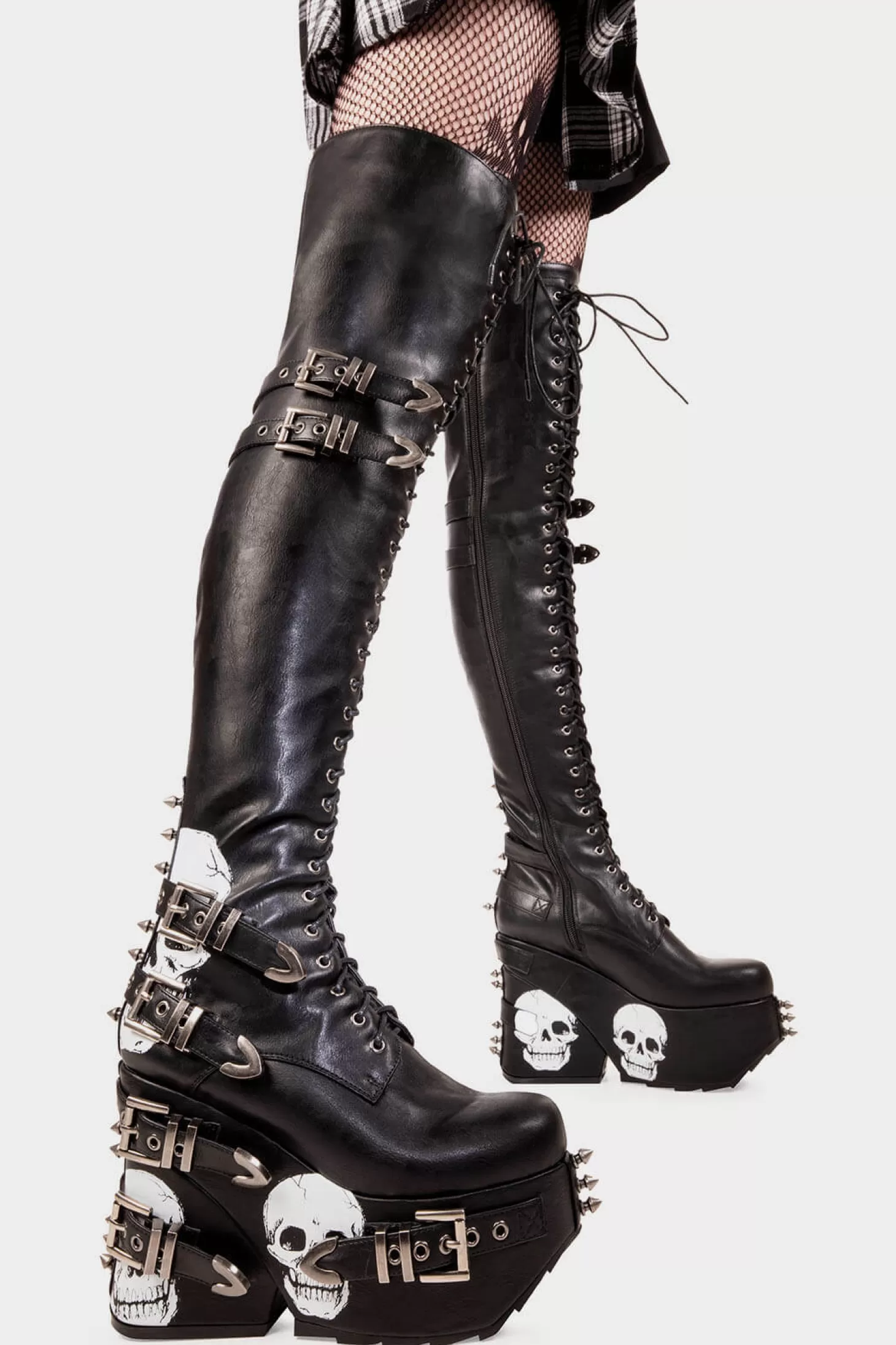 lamodawebsite Epais*Irrational Thoughts Chunky Platform Thigh High Boots