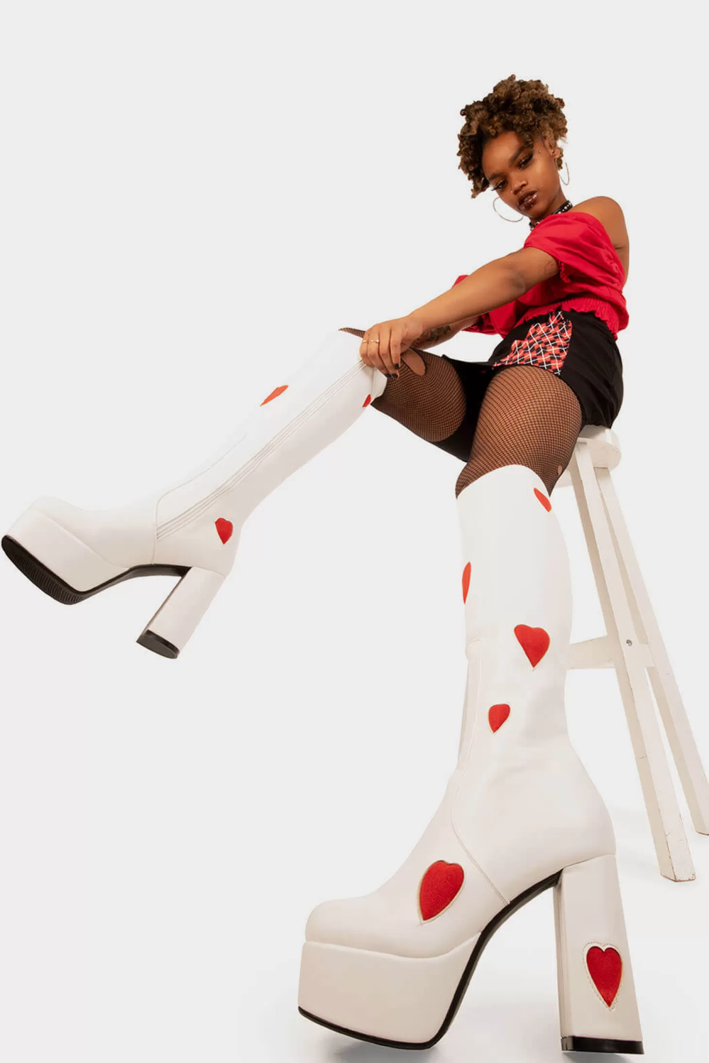 lamodawebsite Genou Haut*Jam Tarts Platform Knee High Boots