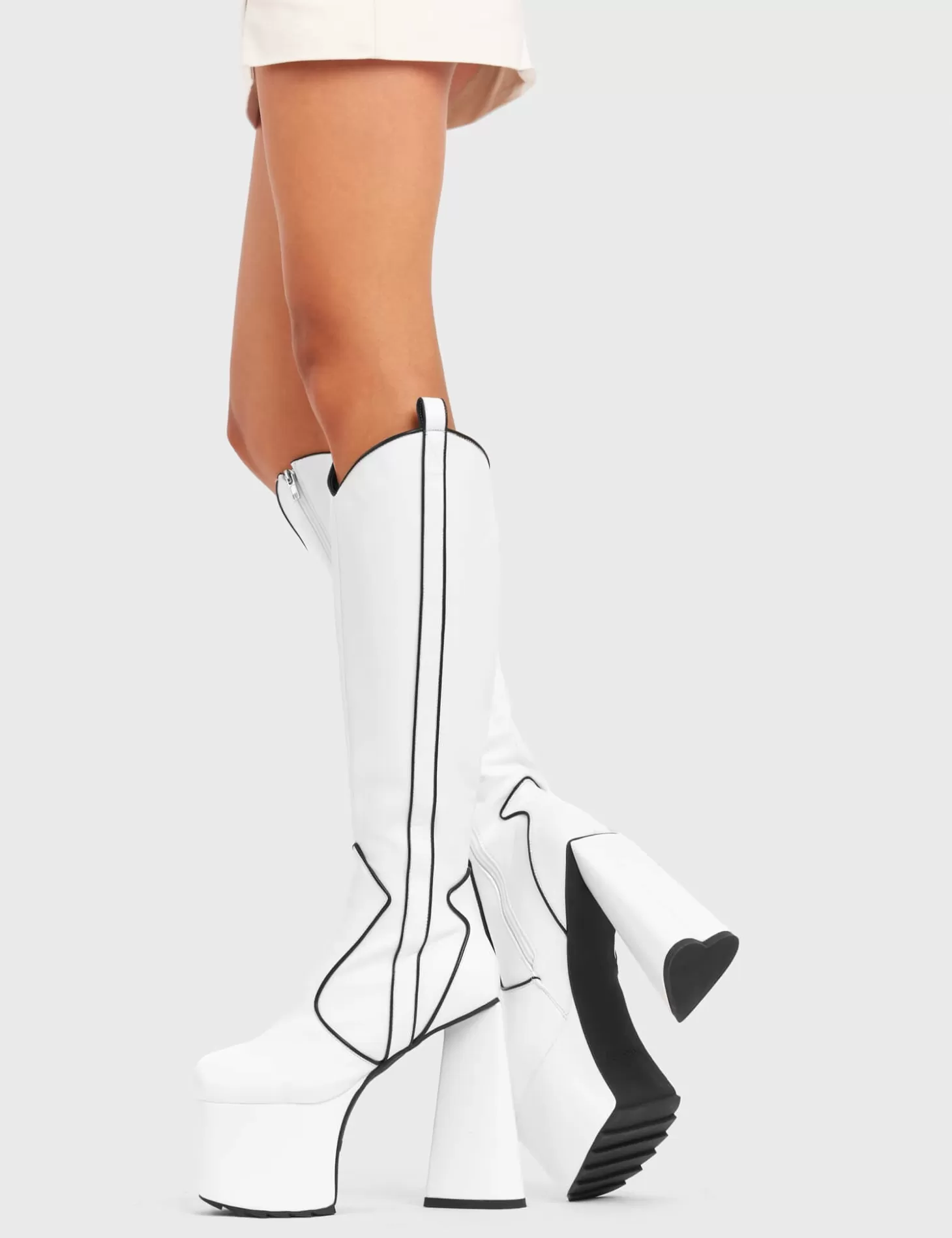 LAMODA Genou Haut*Keep It Up Platform Knee High Boots