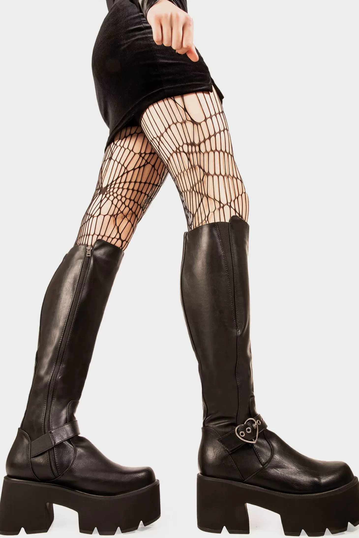 lamodawebsite Genou Haut*Letter To My Lover Chunky Platform Knee High Boots