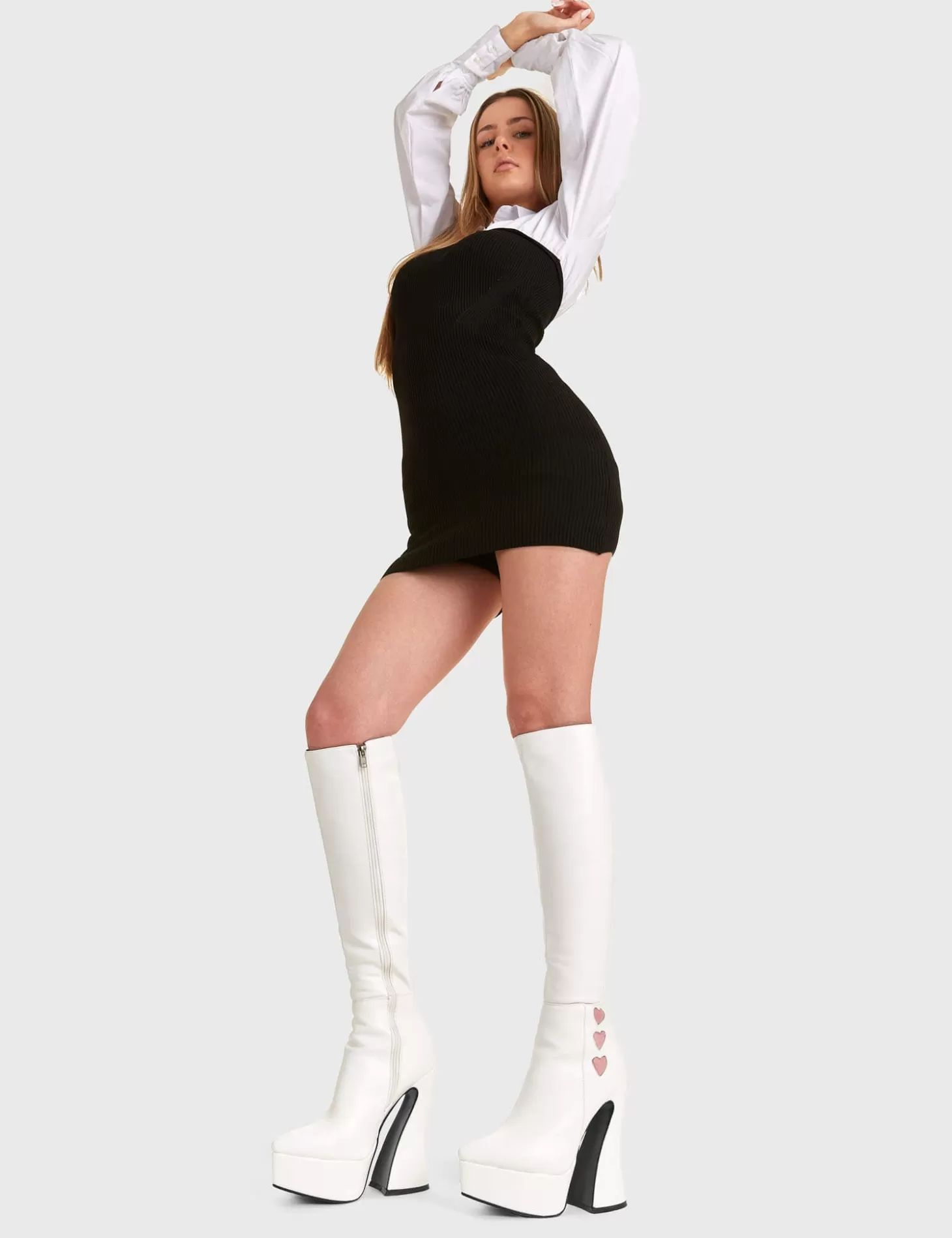 lamodawebsite Genou Haut*Love Potion Platform Knee High Boots
