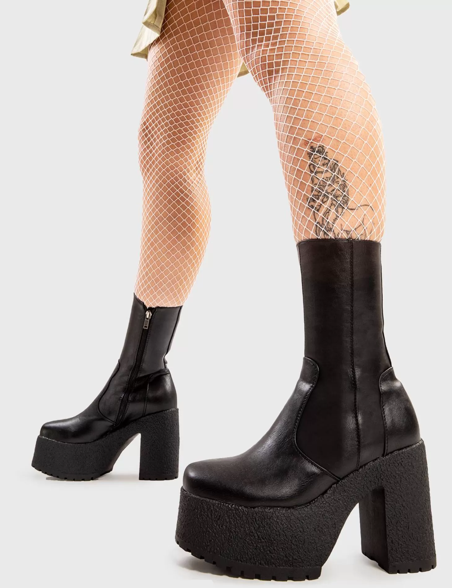 LAMODA Cheville*Mannequin Worthy Platform Ankle Boots