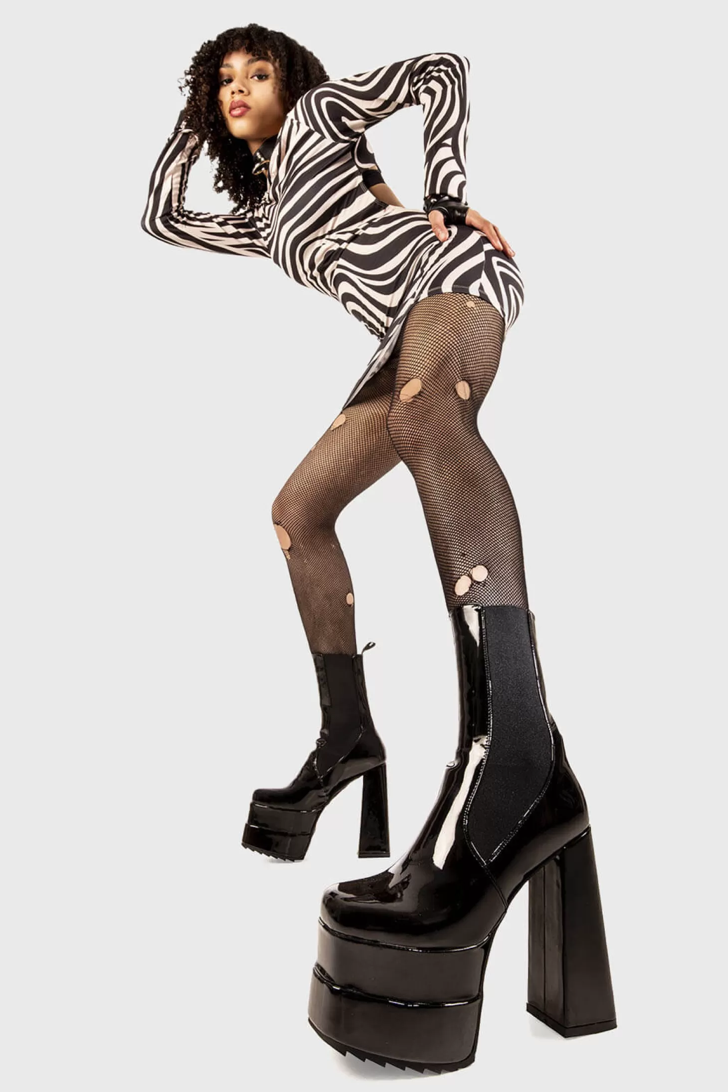 lamodawebsite Cheville*Marine Platform Ankle Boots