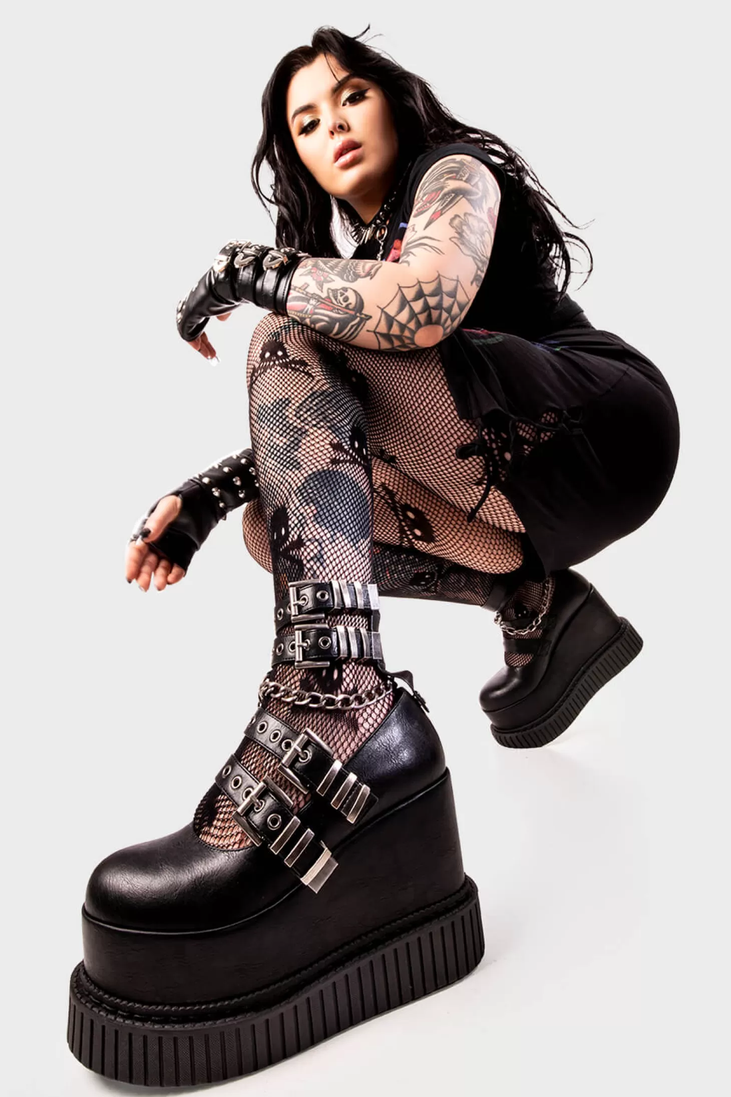 lamodawebsite Lianes*Metropolitan Chunky Platform Creeper Shoes