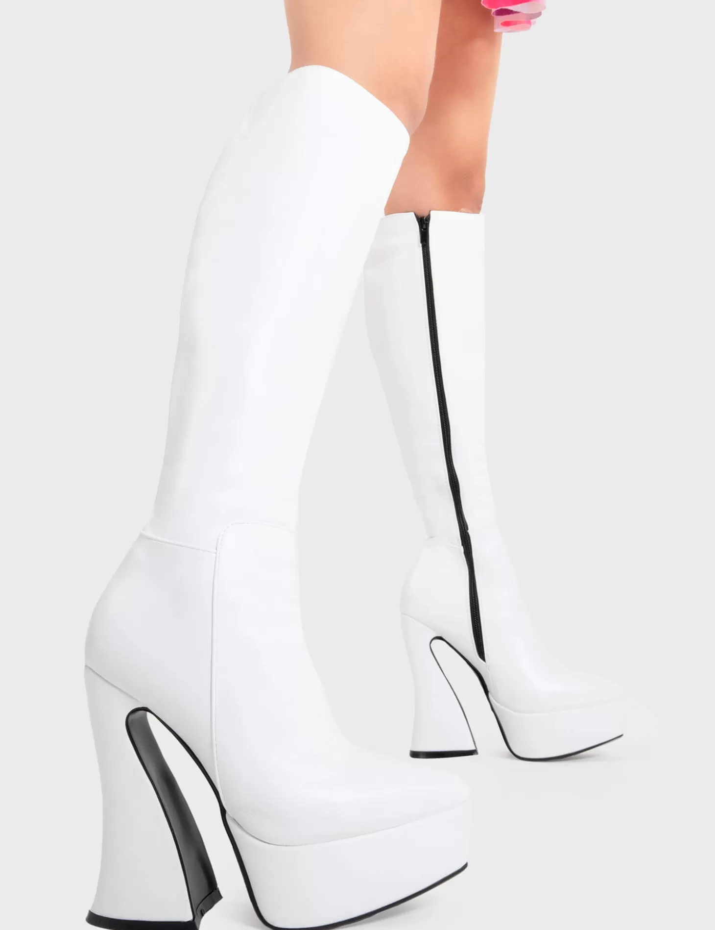 lamodawebsite Genou Haut*Money Moves Platform Knee High Boots
