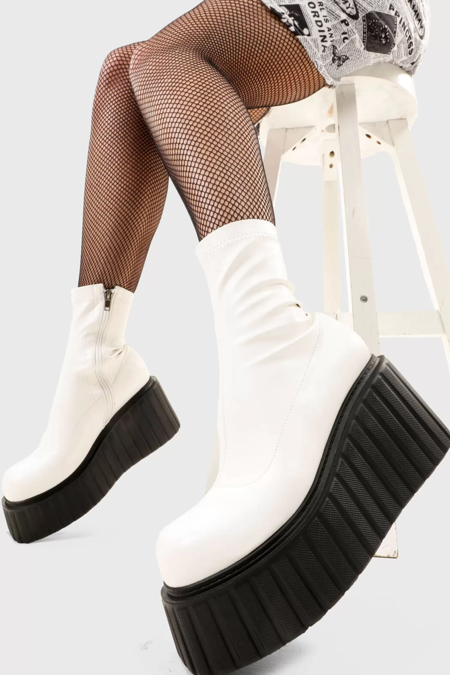 lamodawebsite Cheville*Muster Up Chunky Ankle Creeper Boots