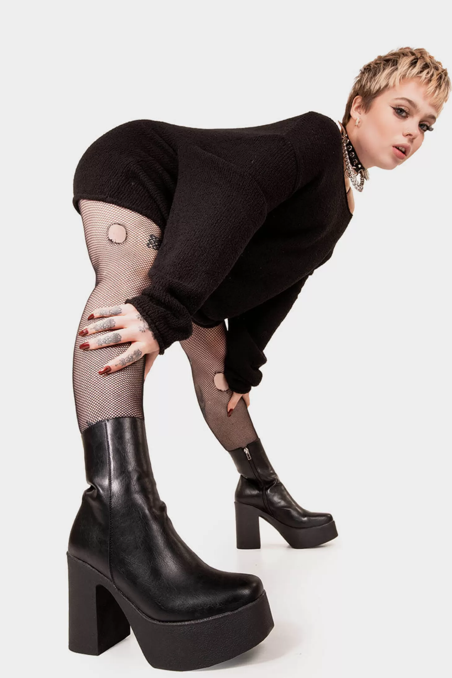 lamodawebsite Cheville*My Hero Platform Ankle Boots