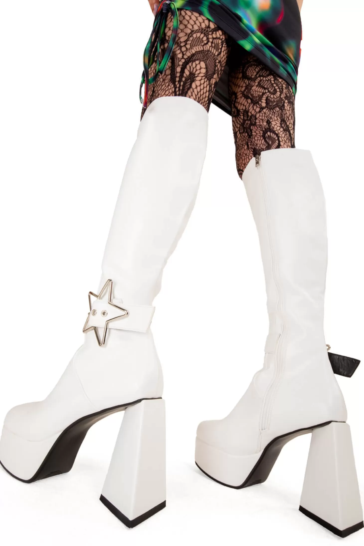 lamodawebsite Genou Haut*Night Light Platform Knee High Boots