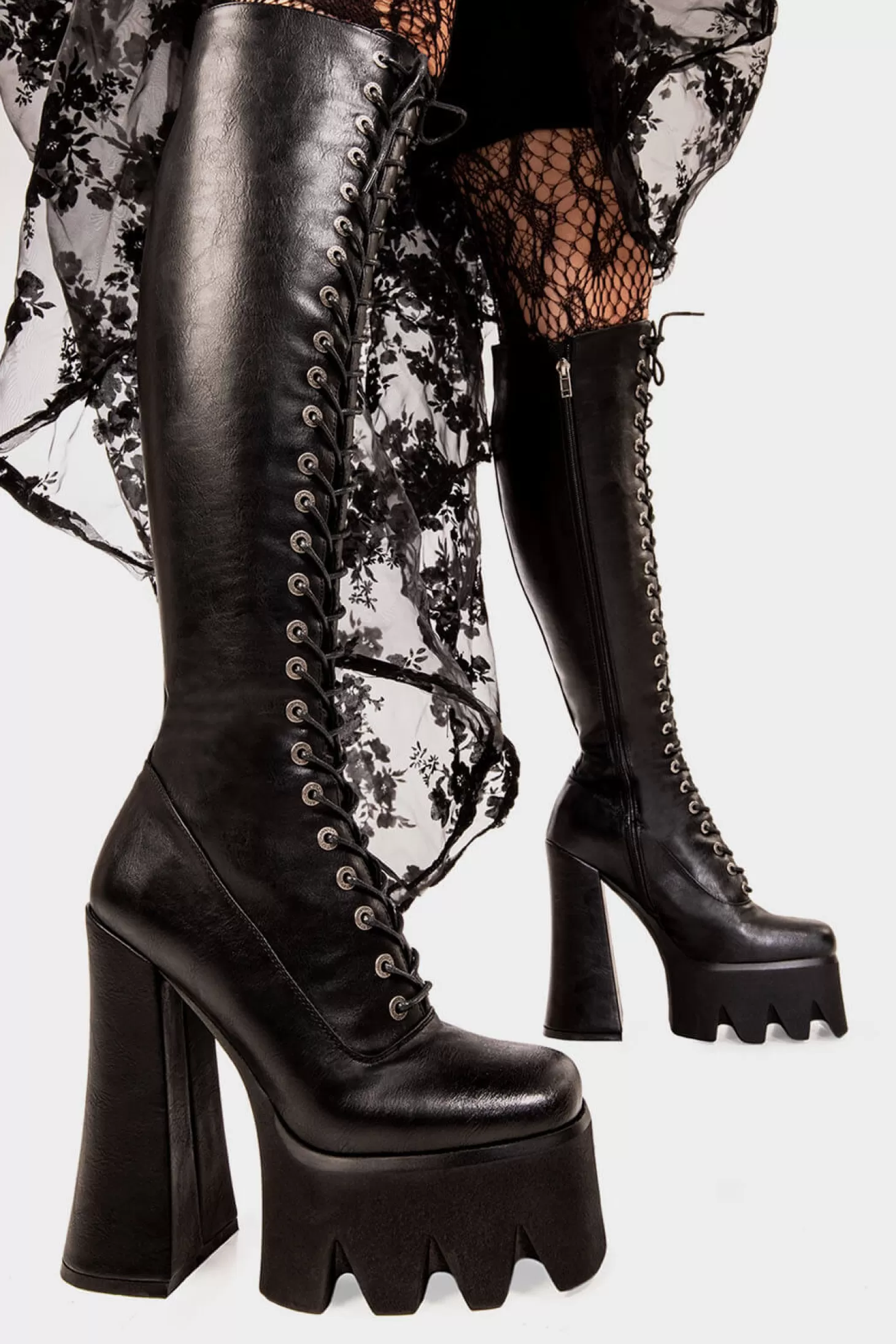 lamodawebsite Genou Haut*No Promises Platform Knee High Boots