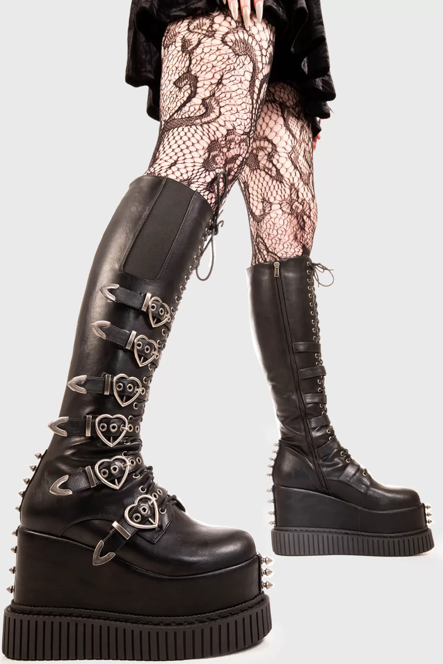 lamodawebsite Genou Haut*Overkill Chunky Platform Knee High Boots