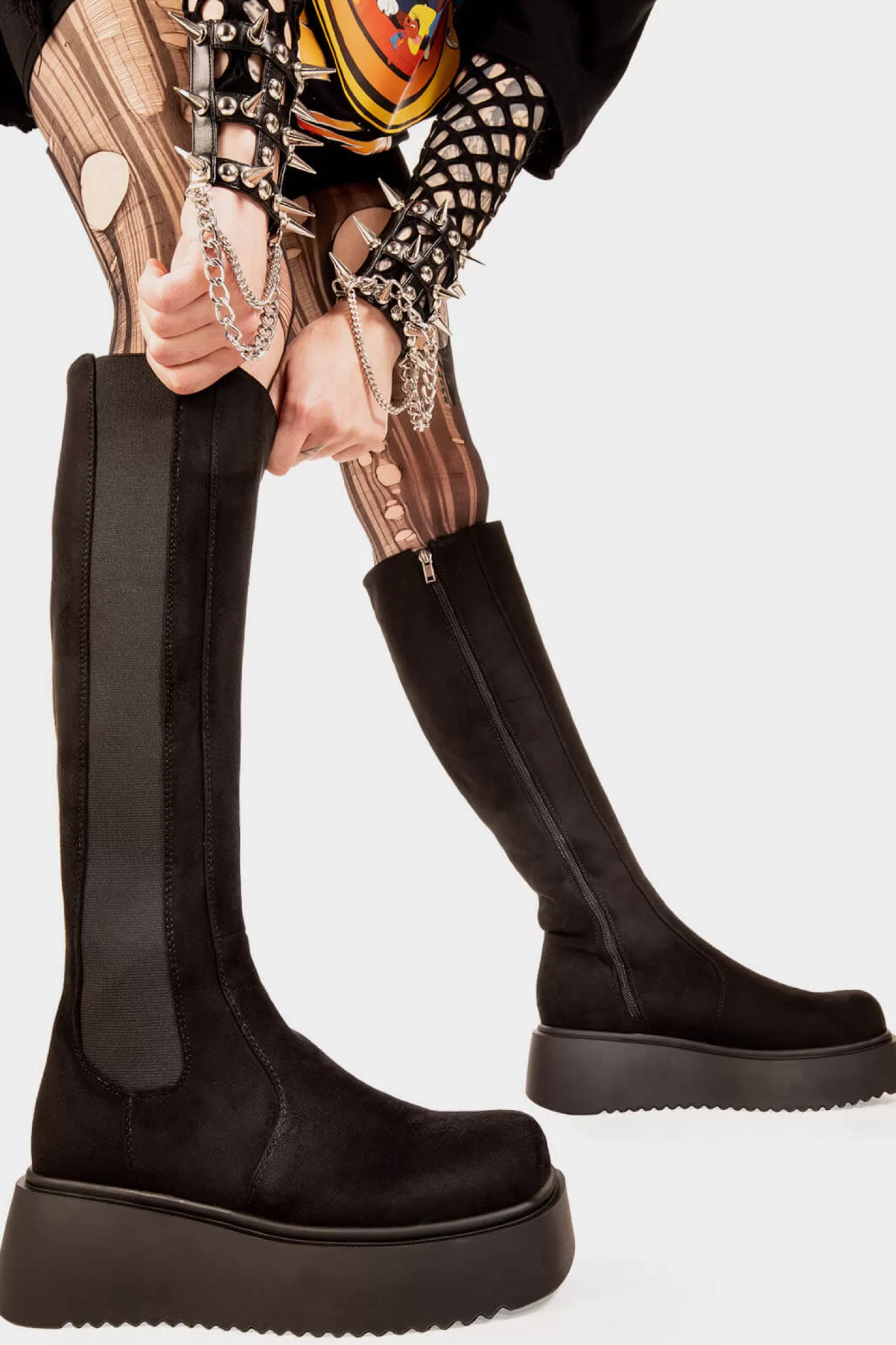 lamodawebsite Genou Haut*Powerful Chunky Knee High Boots