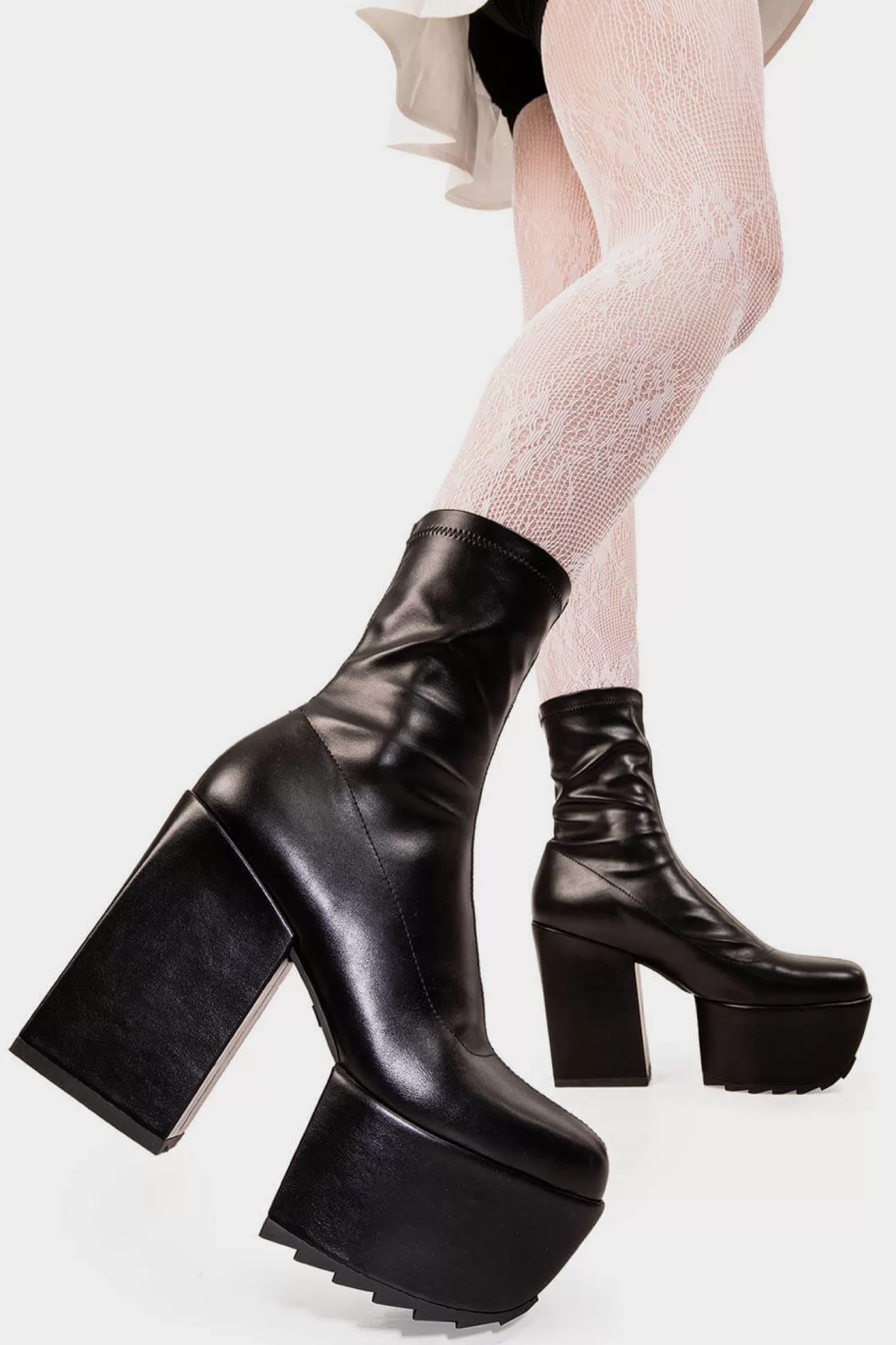 lamodawebsite Cheville*Pretty Please Platform Ankle Boots