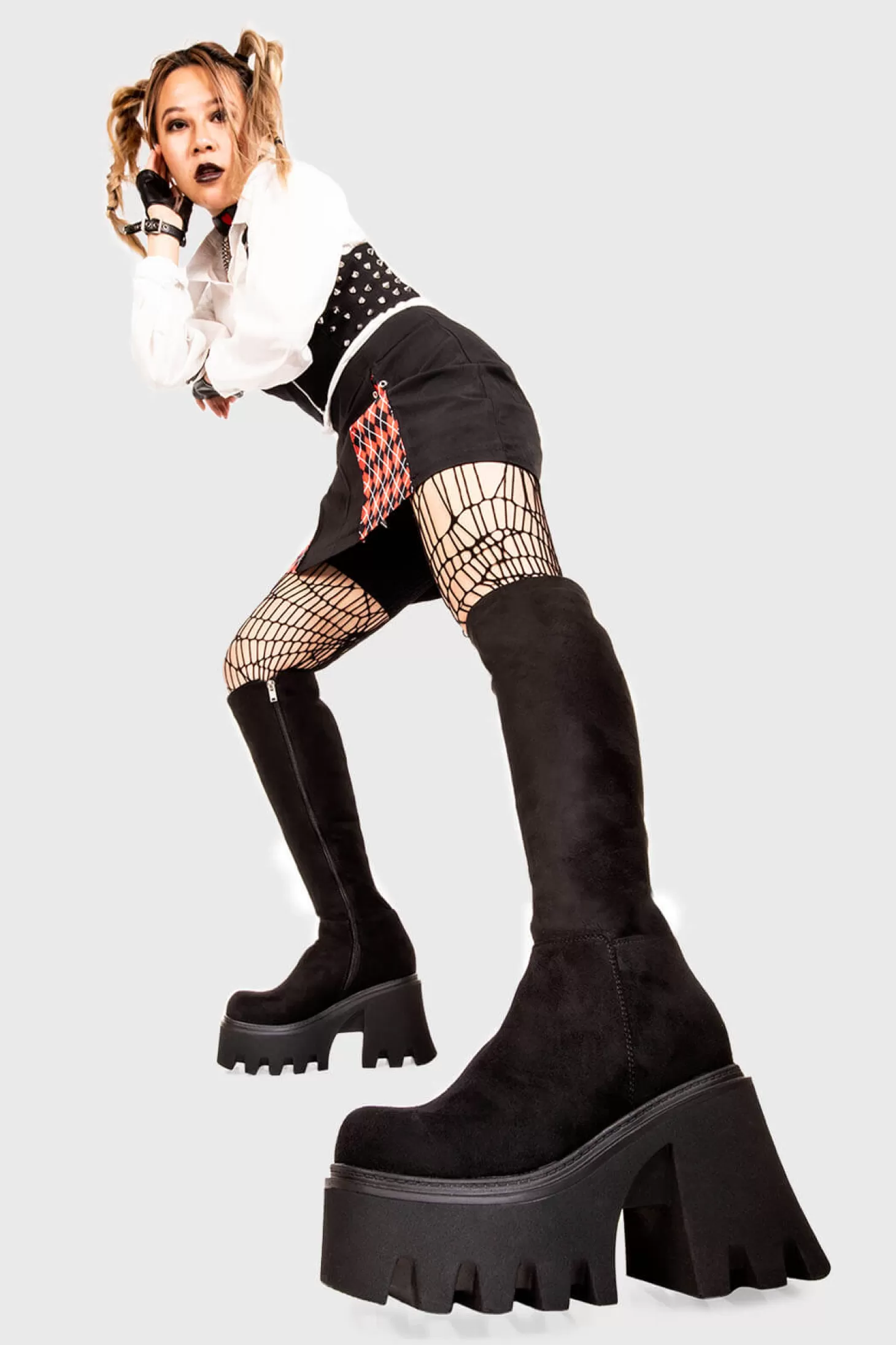 lamodawebsite Genou Haut*Ready Chunky Platform Knee High Boots