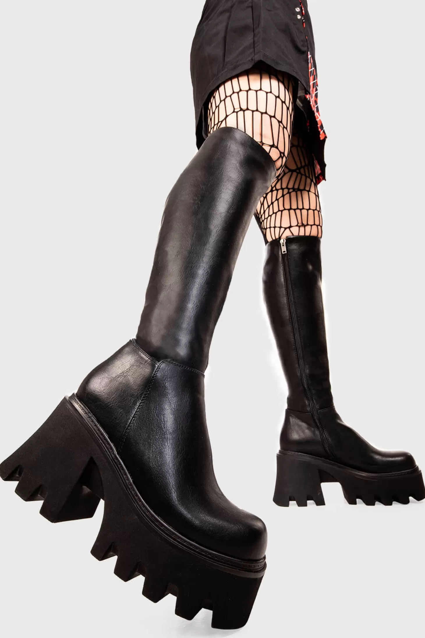 lamodawebsite Genou Haut*Ready Wide Calf Chunky Platform Knee High Boots