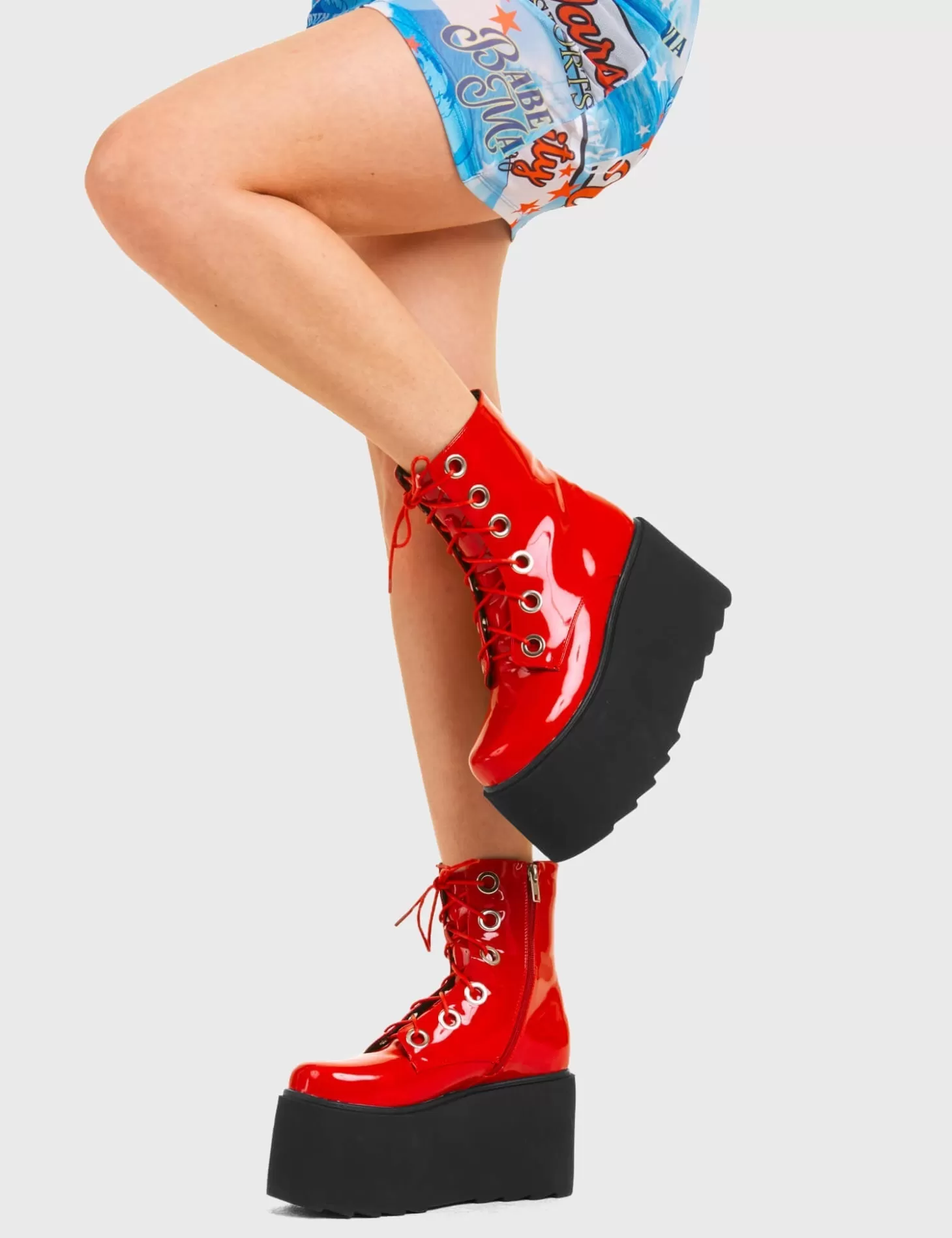 lamodawebsite Cheville*Renegade Chunky Platform Ankle Boots