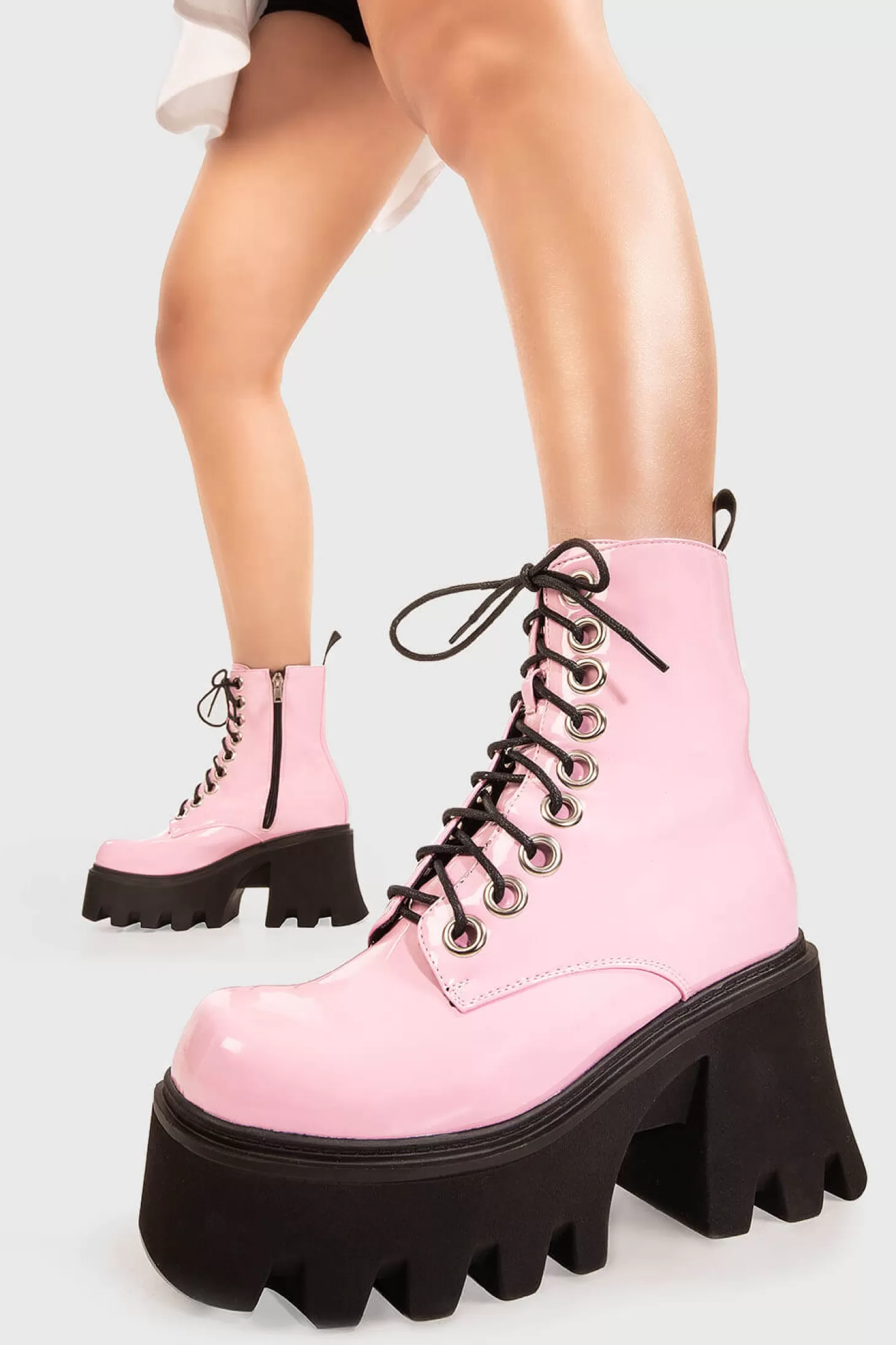 lamodawebsite Cheville*Run To You Chunky Platform Ankle Boots