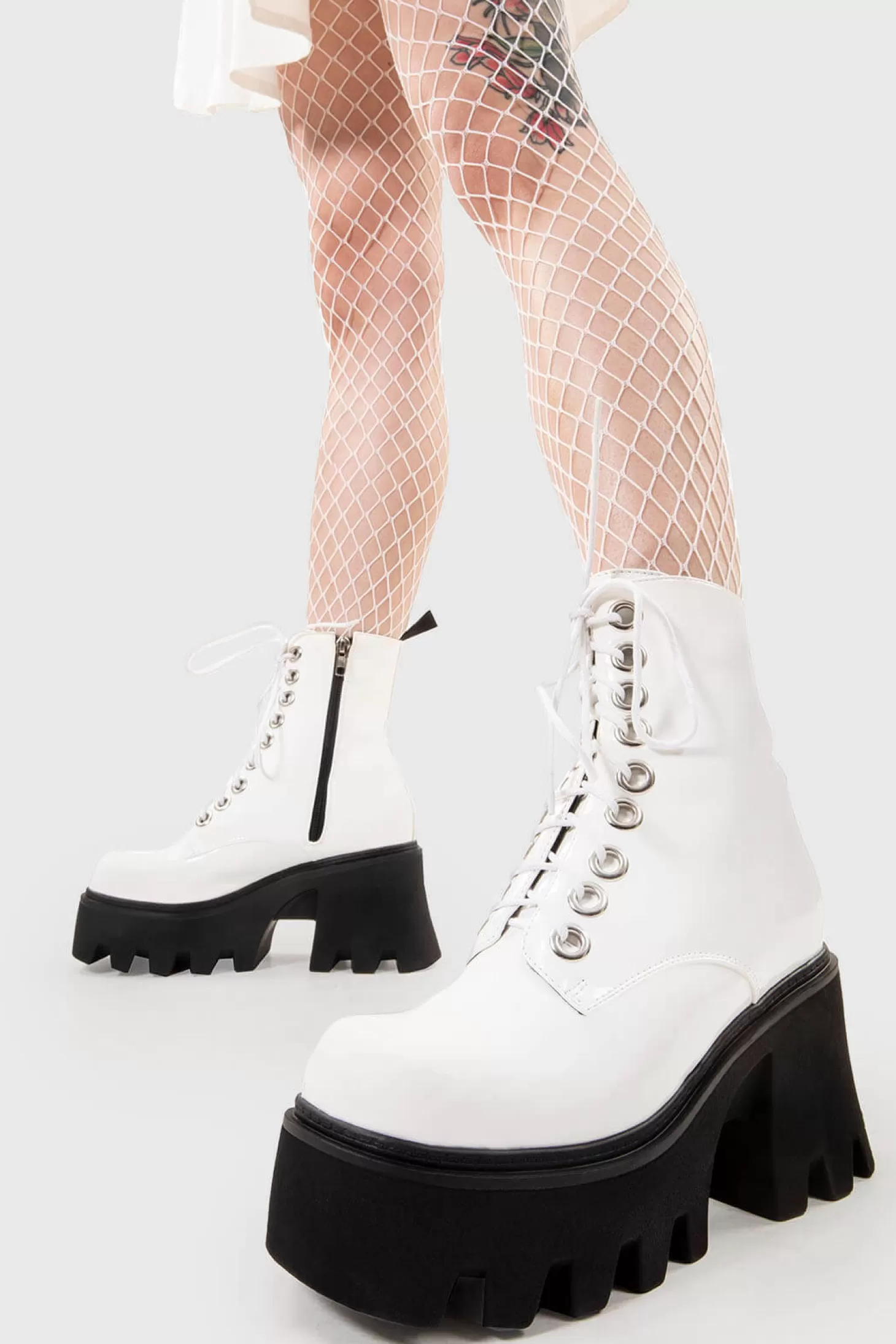 lamodawebsite Cheville*Run To You Chunky Platform Ankle Boots