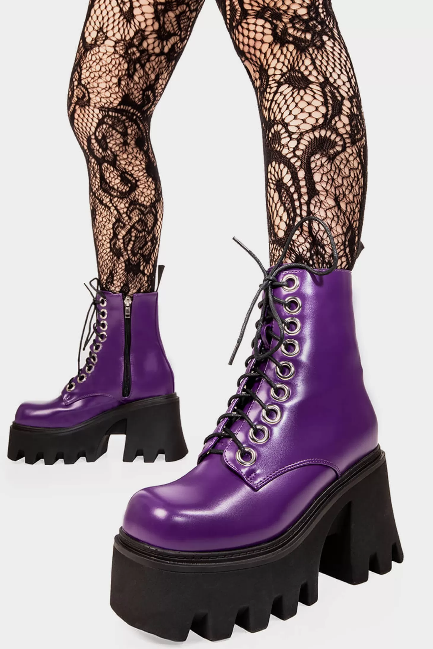 LAMODA Cheville*Run To You Chunky Platform Ankle Boots