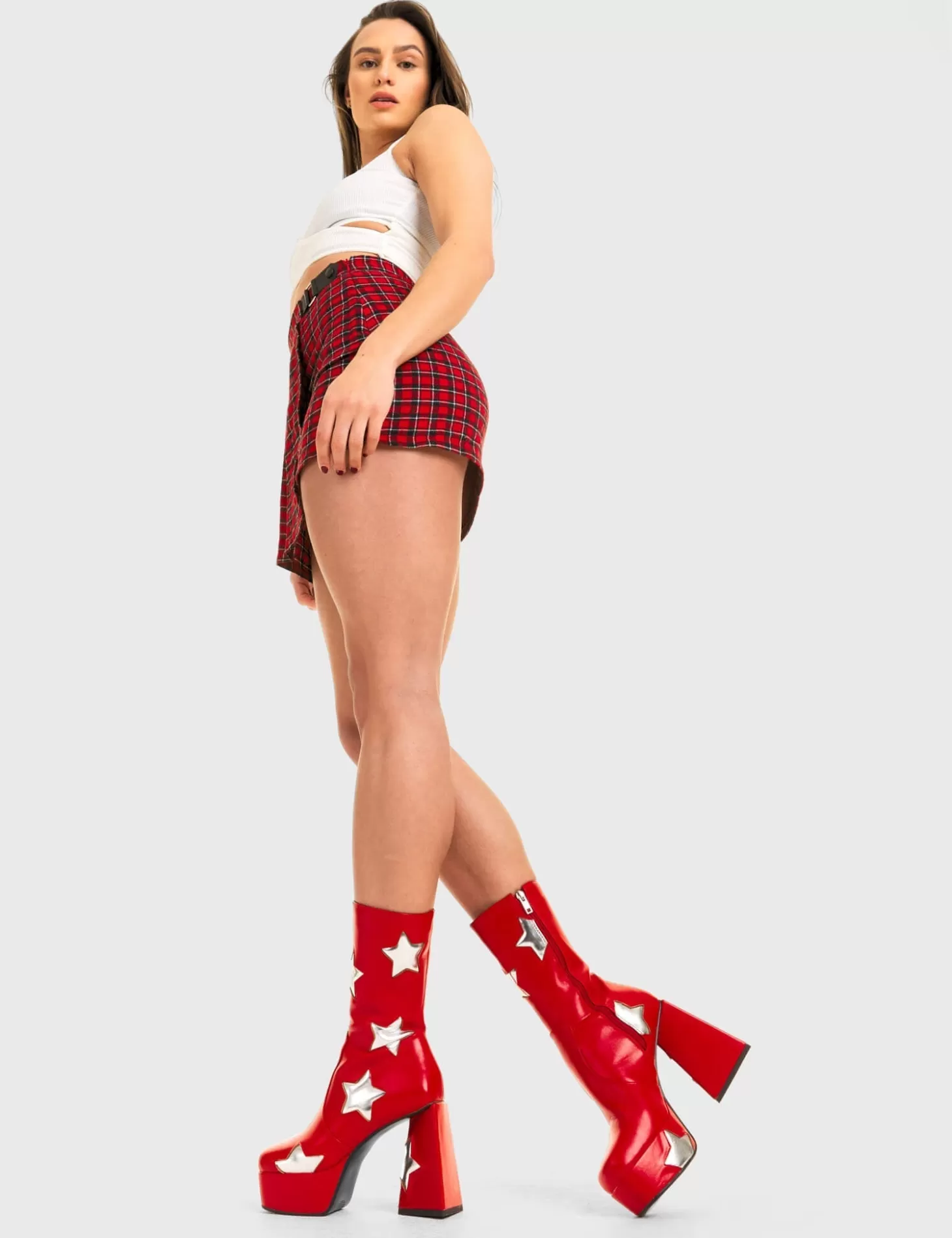 lamodawebsite Cheville*Seeking Stars Platform Ankle Boots