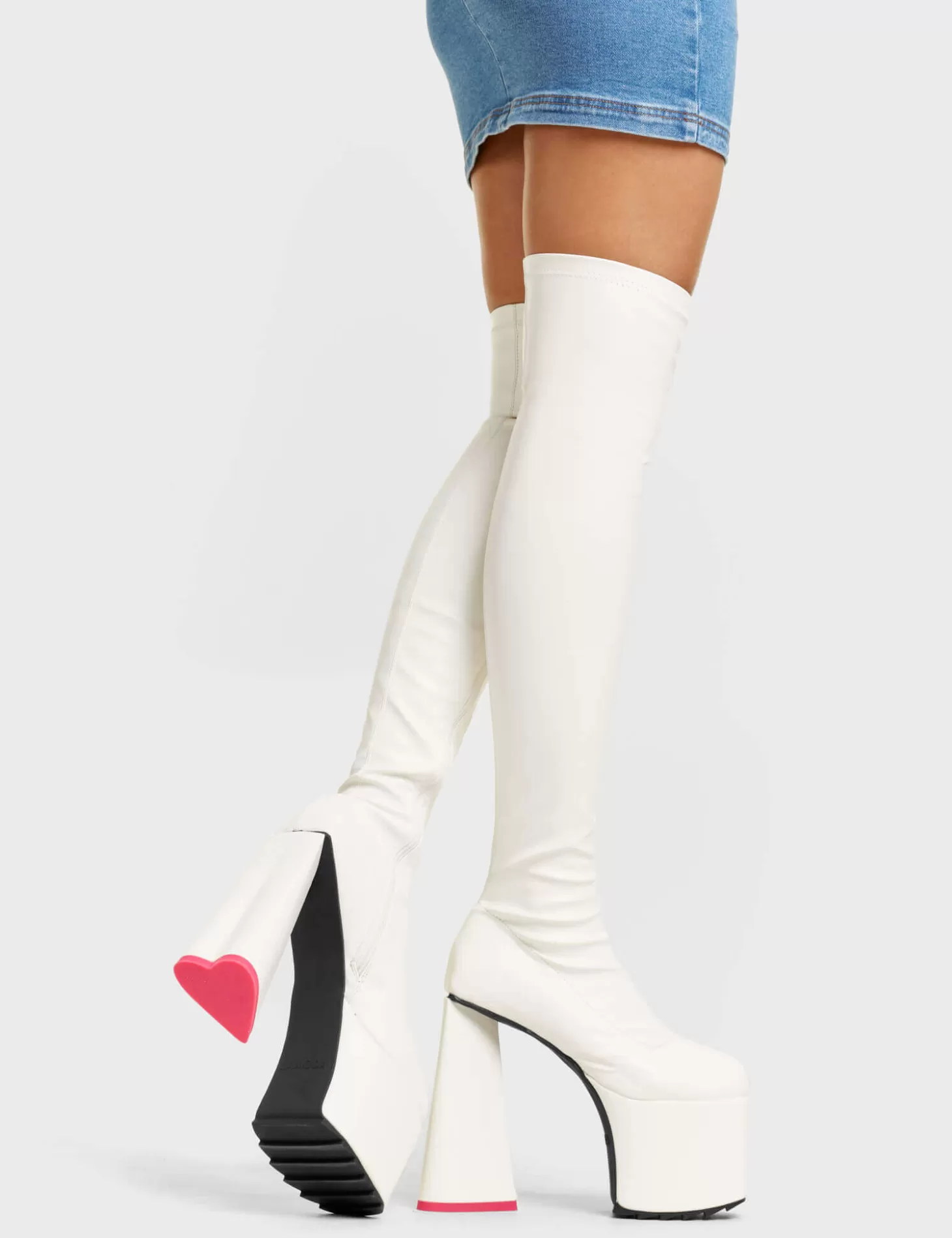 LAMODA Genou Haut*Separate Platform Thigh High Boots