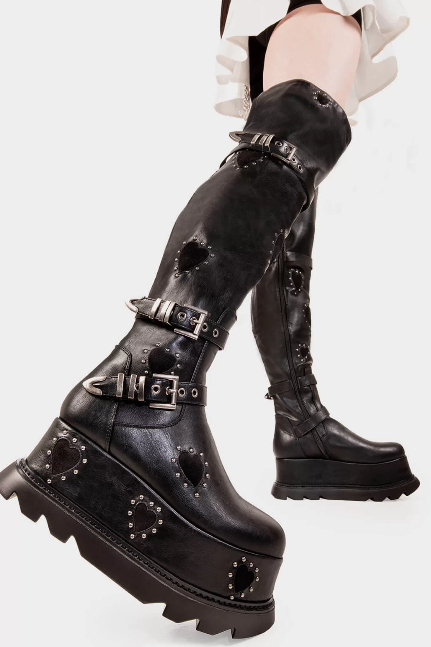 lamodawebsite Epais*Sonnet Chunky Platform Thigh High Boots