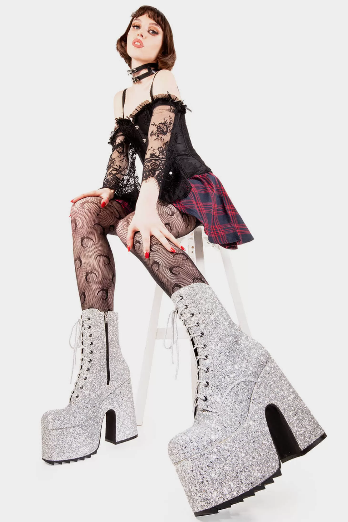 lamodawebsite Cheville*Spotlight Chunky Platform Ankle Boots