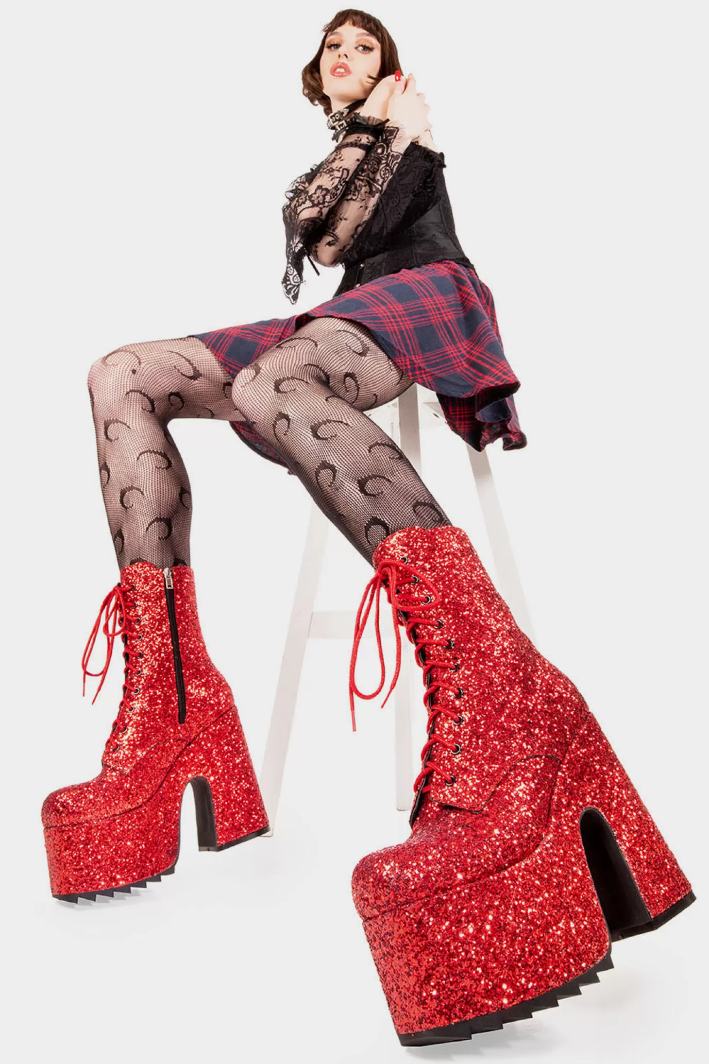 lamodawebsite Cheville*Spotlight Chunky Platform Ankle Boots